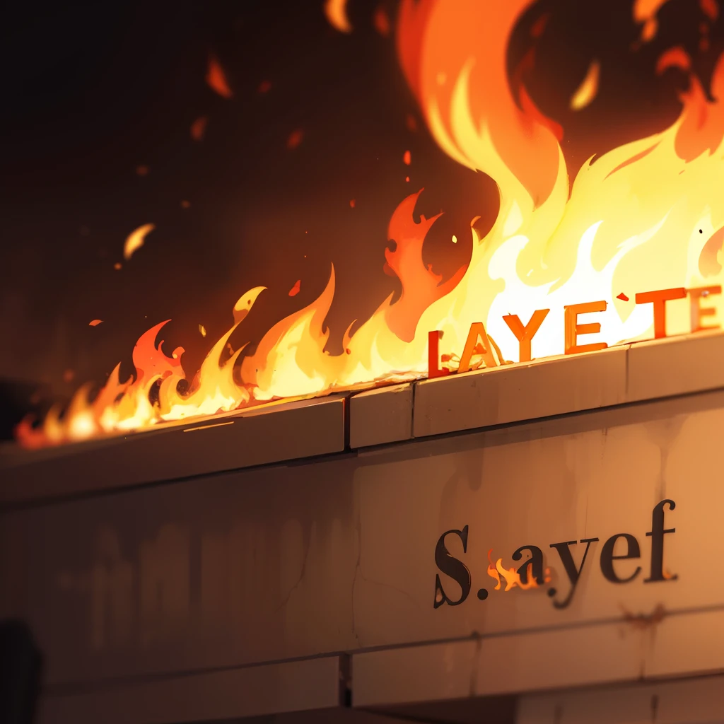 'Sayef' named fire letters realistic