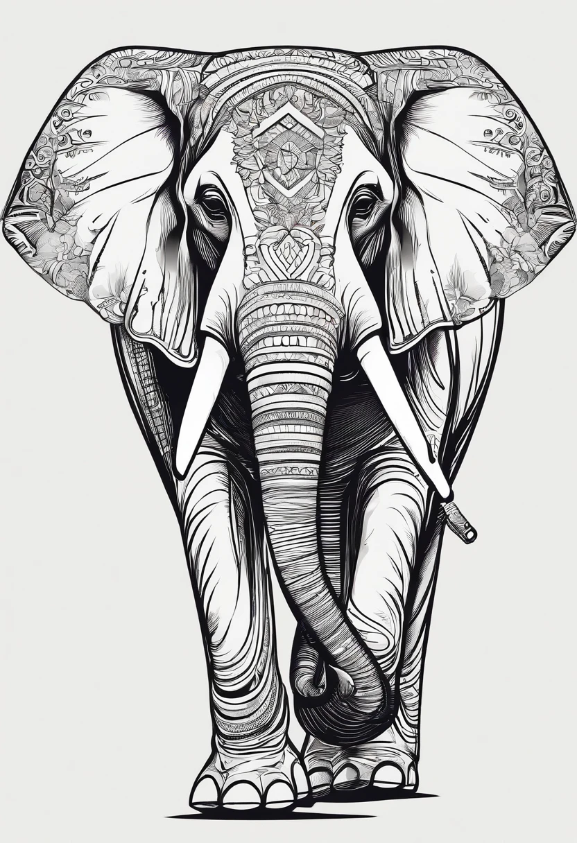 ELEPHANTS WITH A NICE BACKGROUND