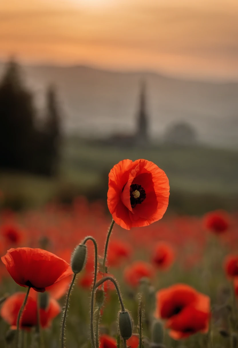 In Flanders fields the poppies blow
Between the crosses, row on row,
    That mark our place; and in the sky
    The larks, still bravely singing, fly
Scarce heard amid the guns below.

We are the Dead. Short days ago
We lived, felt dawn, saw sunset glow,
    Loved and were loved, and now we lie,
        In Flanders fields.

Take up our quarrel with the foe:
To you from failing hands we throw
    The torch; be yours to hold it high.
    If ye break faith with us who die
We shall not sleep, though poppies grow
        In Flanders fields.