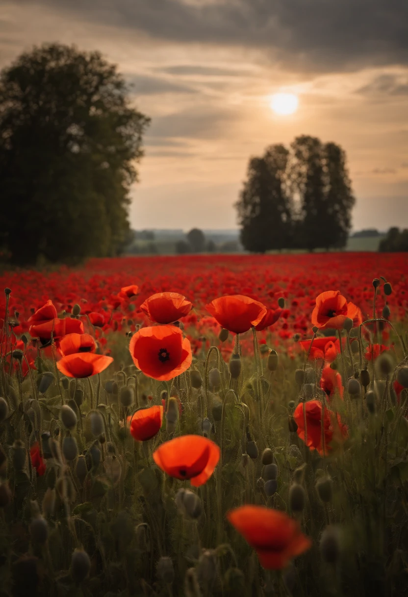 In Flanders fields the poppies blow
Between the crosses, row on row,
That mark our place; and in the sky
The larks, still bravely singing, fly
Scarce heard amid the guns below.
We are the Dead. Short days ago
We lived, felt dawn, saw sunset glow,
Loved and were loved, and now we lie,
In Flanders fields.
Take up our quarrel with the foe:
To you from failing hands we throw
The torch; be yours to hold it high.
If ye break faith with us who die
We shall not sleep, though poppies grow
In Flanders fields.