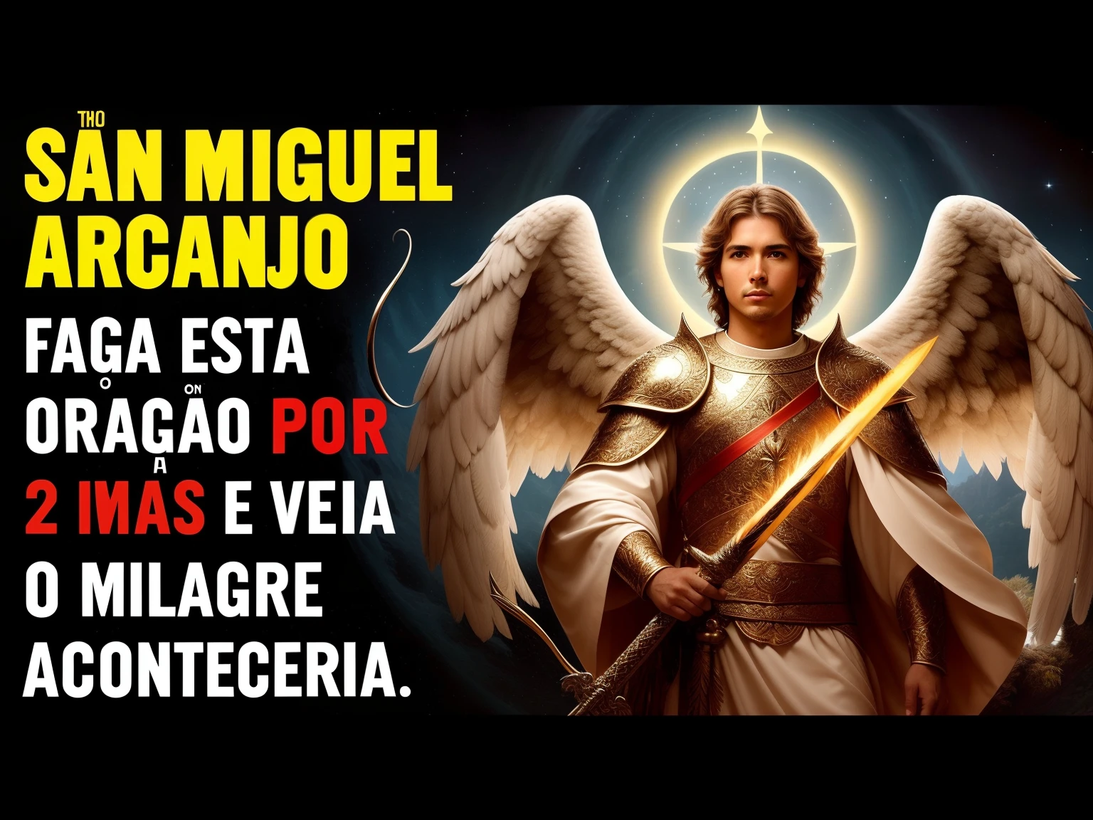 uma imagem de um homem com uma espada e asas de anjo, Miguel Anjo, Arcanjo Miguel, Miniatura do YouTube, Directed by: Ignacio Zuloaga, saint michael the angel, arcanjo, Miguel Anjo, seu madruga, icaro carvalho, angelic, Michel - Anjo, Directed by: Giorgio Cavallon, anjo, Directed by: Victor Adame Minguez