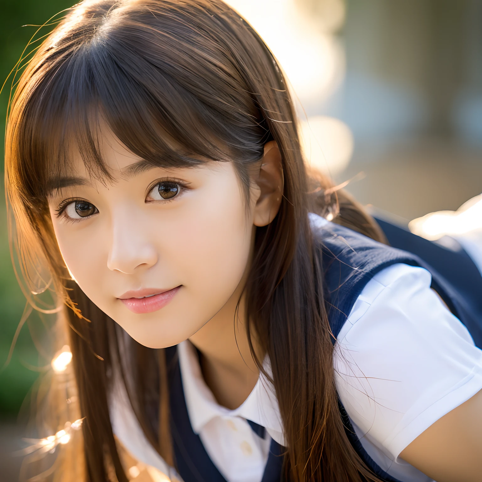 ((top-quality,8K,tmasterpiece:1.3)),Beautuful Women,1 girl in,sixteen years old、The idol-like face is cute:1.3,A slender :1.1,(white t-shirts、Bloomer、Athletics uniforms:1.5), (Whole body :1.2), A smile,Small milk,Long bob hair ,Longhaire、bangss、Super Detailed Face,very detailed lips,The mouth is wide open,Detailed eyes,Charming eyes,二重まぶた、(Super cute face in the style of a Japan idol:1.2),Slender and sexy figure、