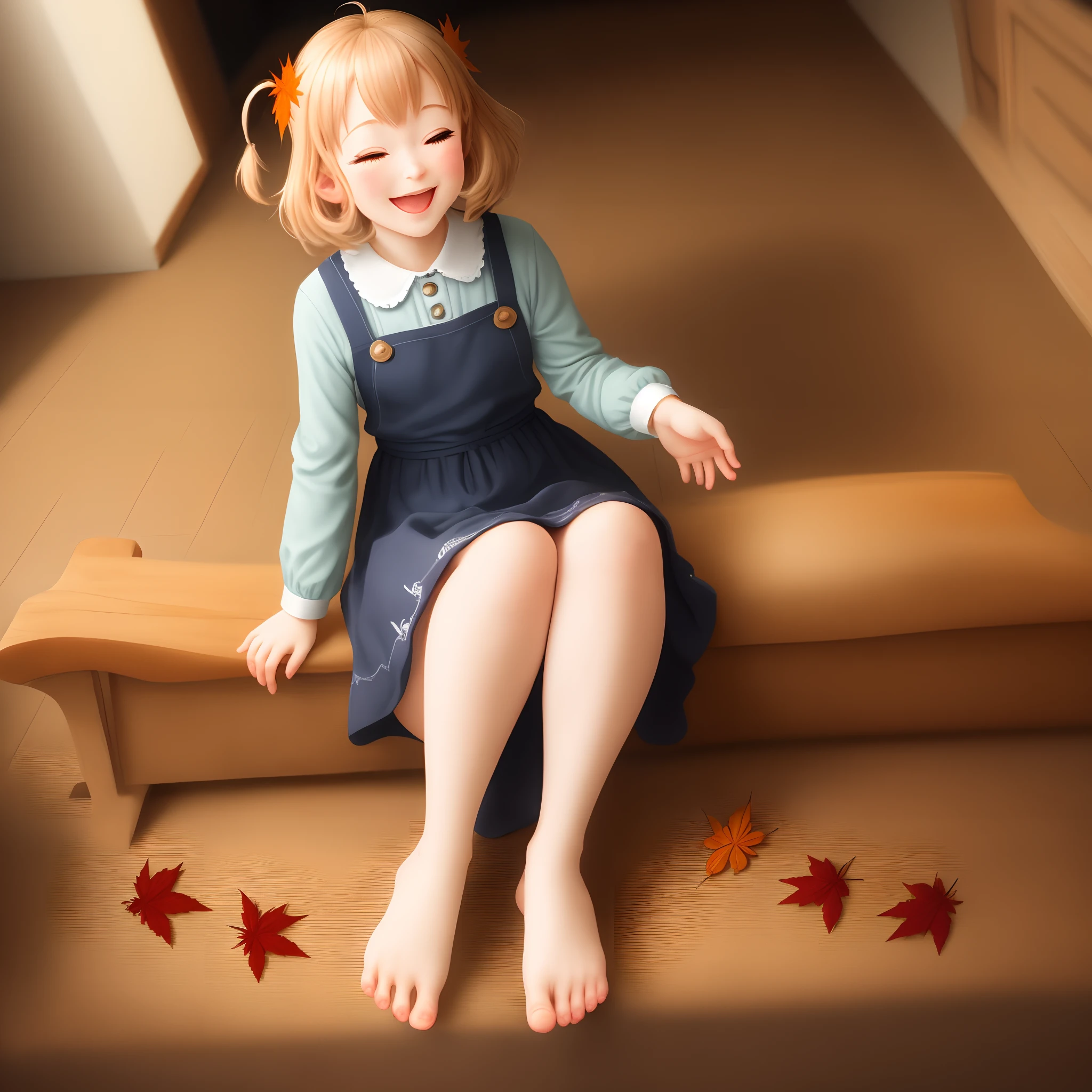 Tickling feet with maple syrup