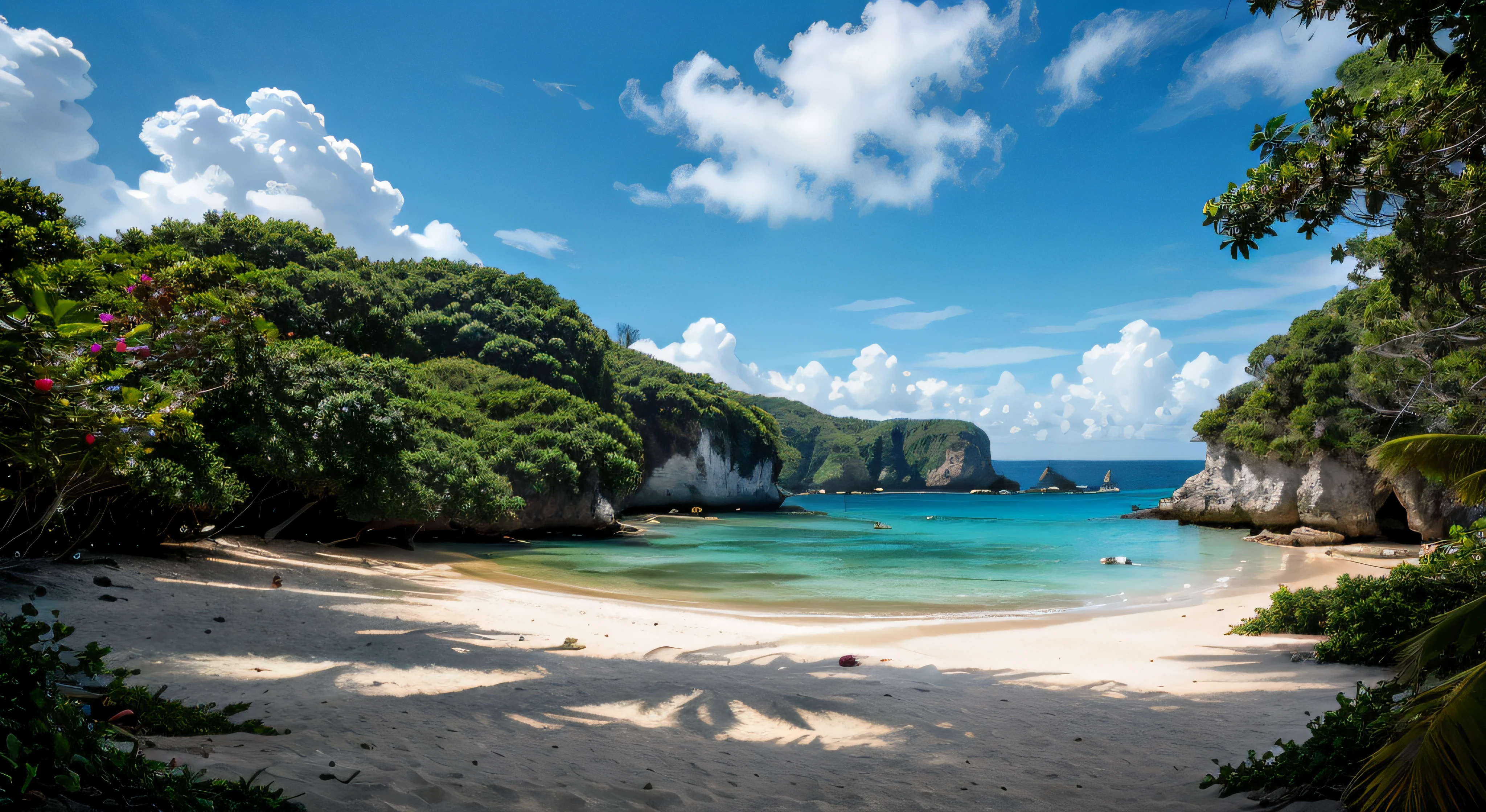 A realm of paradise, azure waves beckoning the heart, Fernando de Noronha's shores aglow with natural beauty. (best quality, 4k, highres, masterpiece:1.2), ultra-detailed, pristine beaches, crystal clear water, vibrant marine life, lush greenery, breathtaking cliffs, picturesque landscapes, captivating sunsets, balmy tropical breeze, paradise found, hidden treasures, unspoiled beauty, pristine natural wonders, exotic flora and fauna, vibrant coral reefs, turquoise lagoons, idyllic hideaways, blissful serenity, a tropical escape, an oasis of tranquility, nature's masterpiece, heaven on earth, beachfront paradise, surreal landscapes, untouched wilderness, a sanctuary for the soul, pristine ecosystems, celestial beauty, earthly delights, tropical dreamland, awe-inspiring vistas, ethereal beauty, untouched island paradise, secluded paradise, a symphony of colors, divine harmony, a painter's canvas, nature's playground, blissful serenade, secluded serenity, dreams come alive, a paradise for the senses, paradise found in the Atlantic, natural enchantment, dreamscape, paradise beyond imagination, an escape from reality, paradise discovered, idyllic paradise, a sanctuary for dreamers, a haven for nature lovers, a visual feast, nature's palette, secluded retreat, captivating seascapes, a tapestry of wonders, a paradise for explorers, a paradise for adventurers.