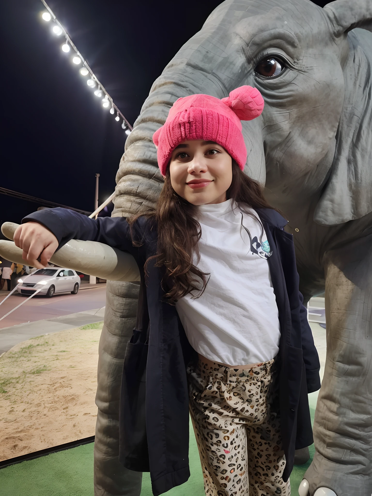 Crie um garotinha com um elefante estilo Disney Pixar , piece of master, disco Rigido, 8k