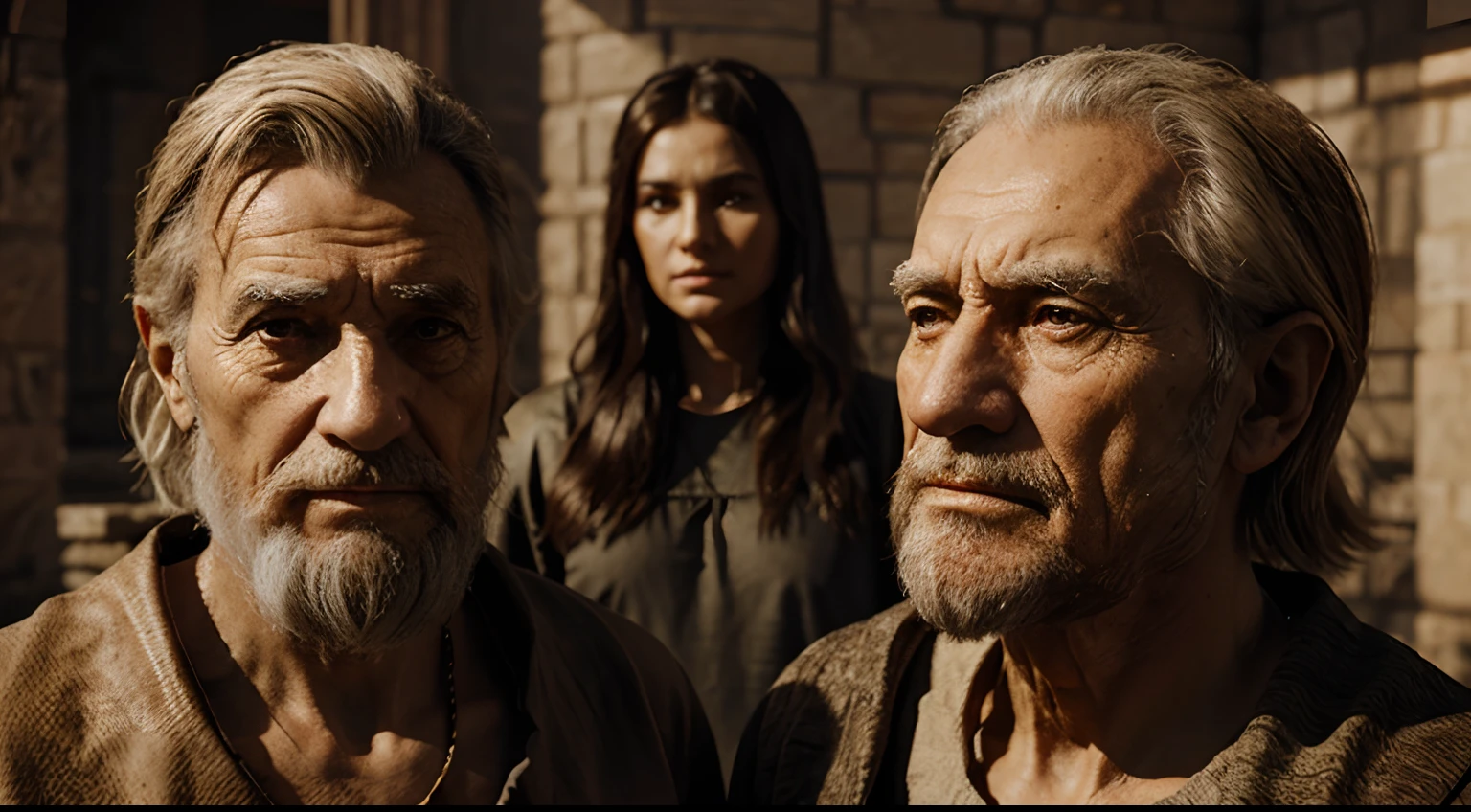 elderly man from biblical times representation of Enoch realistic three d image