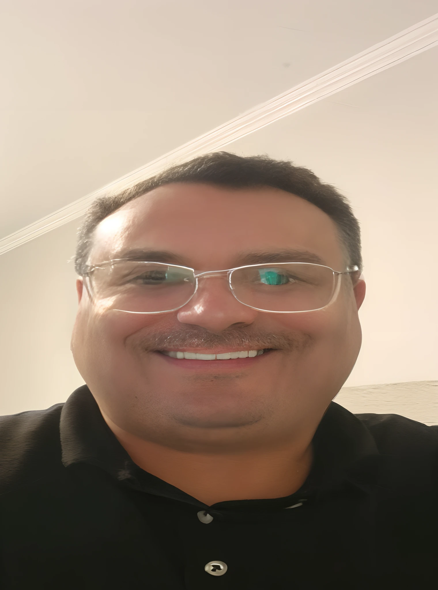 Smiling man with glasses and a black shirt and a green eye patch, david rios ferreira, Typical cryptocurrency nerd, Greg Rutkowski ", foto de perfil profissional, cerca de 3 5 anos, Greg Rutwoski, Greg Rukowski, Jason Scheier, with glasses and goatee, Aaron Sims, Greg Rutkwowski, foto de perfil headshot, Greg Rutkowsi