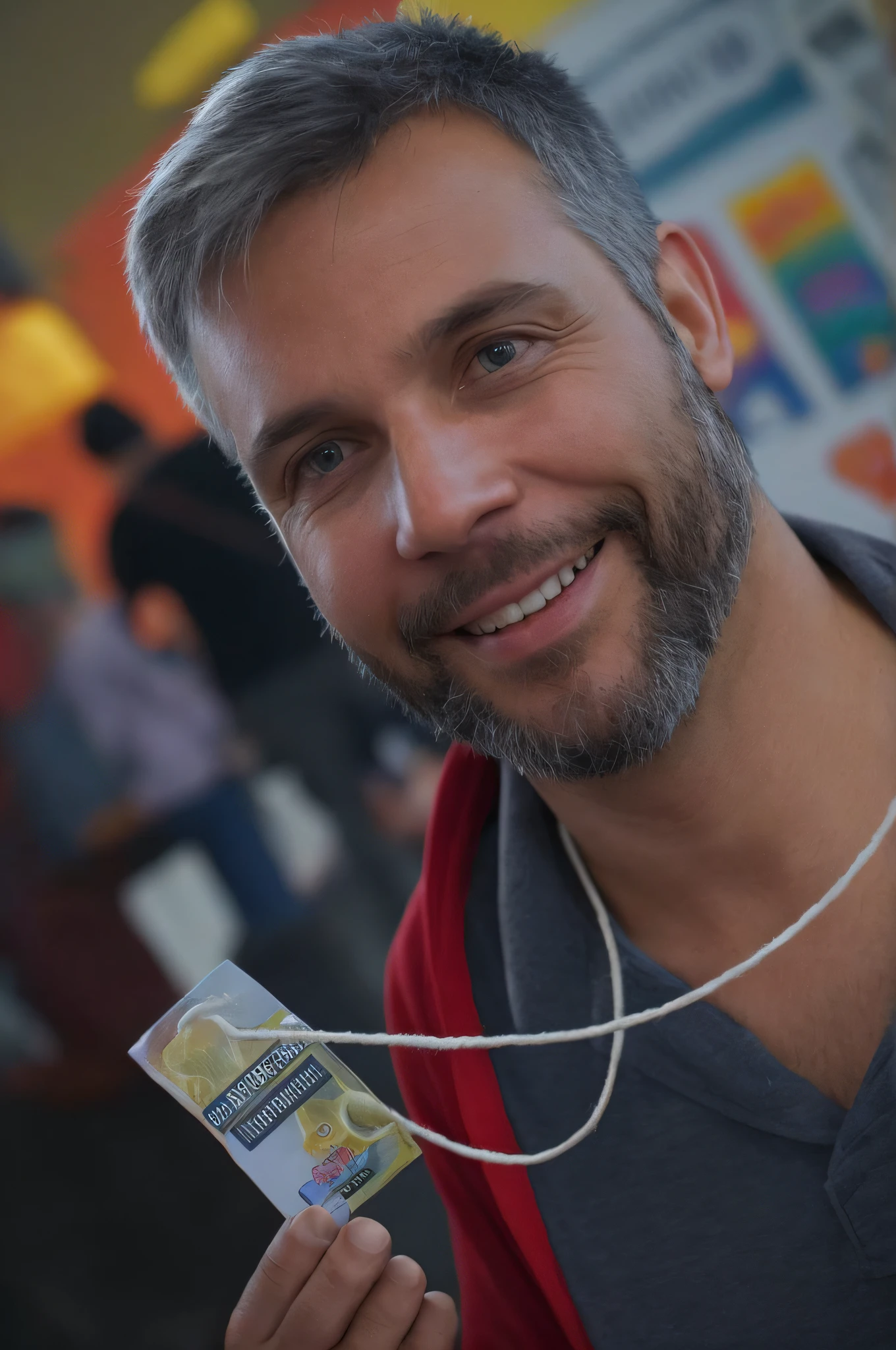 Smiling man holding a packet of candy in his hand, Josana Gonzales, Directed by: Mathias Kollros, hervé scott flament, Michael Kutsche, edu souza, Konstantin Porubov, Directed by: Anato Finnstark, Markus Vogt, Leon Tukker, Paulo Kratter, Directed by: Adam Pijnacker, René Laloux