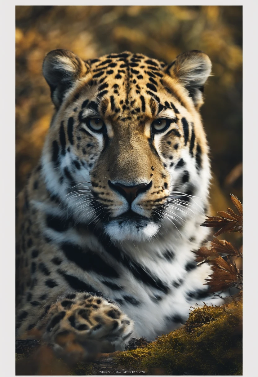 Scientific Research Journal Posters, Proteger a ecologia da Terra, Montanhas brancas cobertas de neve, Vistas para a natureza, Um pequeno leopardo da neve bonito brinca na neve, flocos de neve caindo, Blue open sky, atmosphric perspective, mystic forest, ultrahigh-resolution, attention to detail