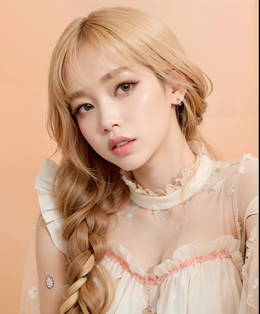 un primer plano de una mujer con el pelo largo que lleva un top transparente, Lalisa Manobal, Lalisa Manoban de Blackpink, Parque Roseanne de Blackpink, Sun Yunjoo, Retrato de Jossi de Blackpink, Jossi de Blackpink, portrait of female Korean idol, con flequillo, Heonhwa Choe, Parque Ji-min, maquillaje popular de Corea del Sur