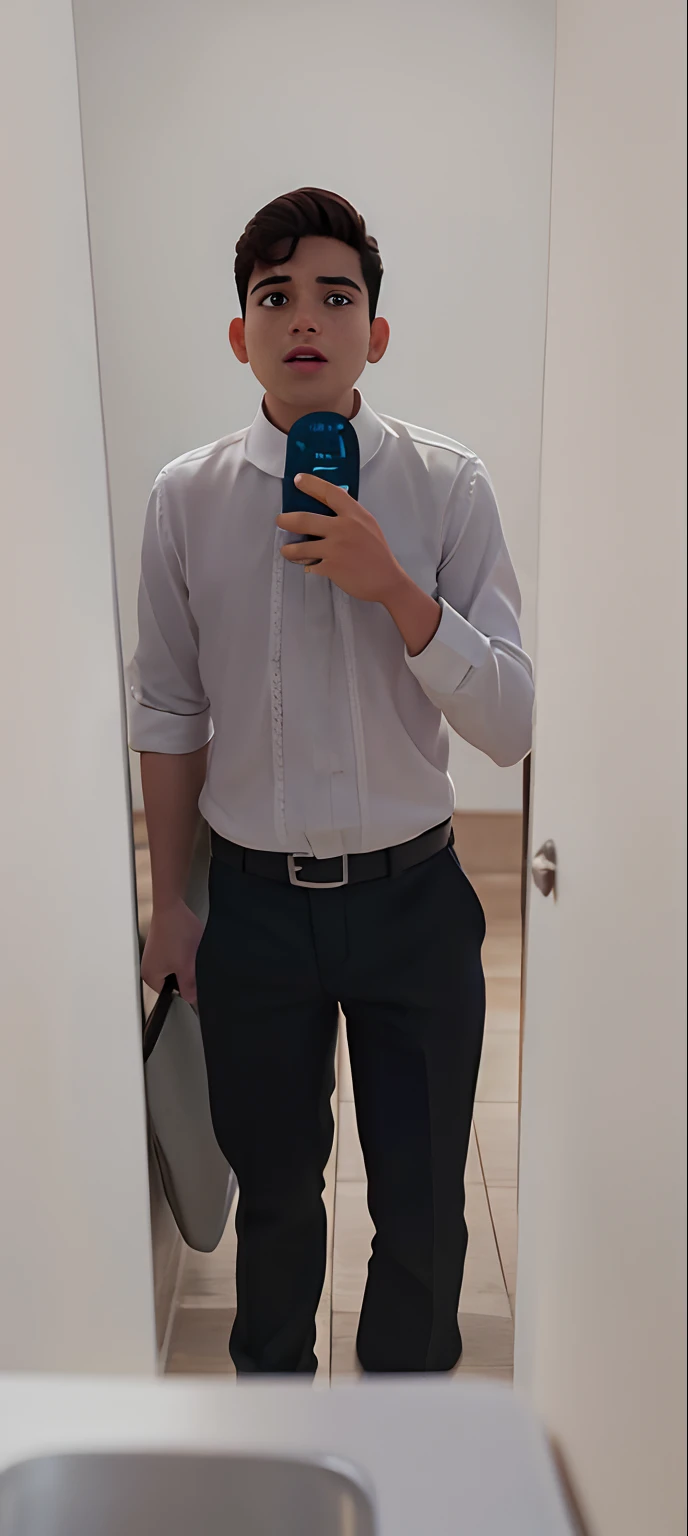 Um joven indo para a igreja
