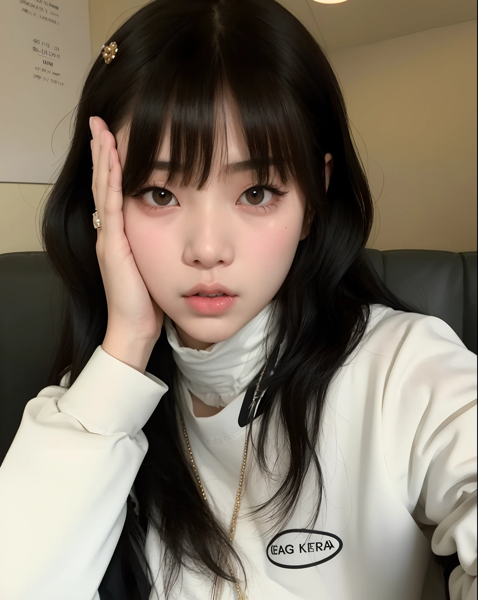 Arafa femenine boy with colored hair sitting at a table, jung jaehyun, Yoongi, Min Yoongi, adorable and pale korean face, ulzzang inteligente, Kim Doyoung, with short hair, jossi do blackpink, Hong Jun Hyung, Tae June Kim, ulzzang, the hime cut, Jaeyeon Nam, xqc, park jimin, tomboy short platinum hair
