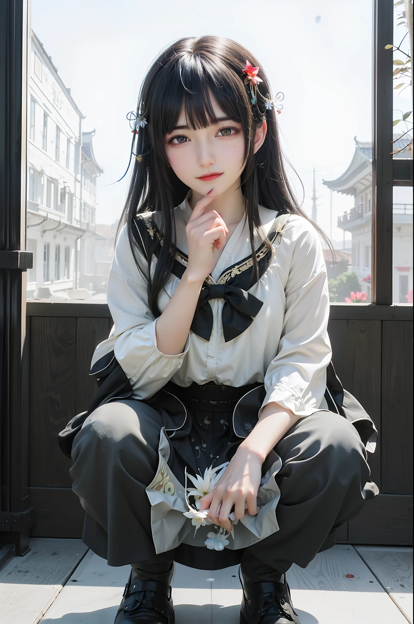 (8k, RAW photo:1.2),best quality, ultra high res,dramatic angle,(fluttered detailed color splashs), (illustration),(((1 girl))),(long hair),(rain:0.9),(hair ornament:1.4),there is an ancient palace beside the girl,chinese clothes,(focus on), color Ink wash painting,(color splashing),colorful splashing,(((colorful))),(sketch:0.8), Masterpiece,best quality, beautifully painted,highly detailed,(denoising:0.6),[splash ink],((ink refraction)), (beautiful detailed sky),moon,highly,detaild,(masterpiece, best quality, extremely detailed CG unity 8k wallpaper,masterpiece, best quality, ultra-detailed),(Lycoris radiata),