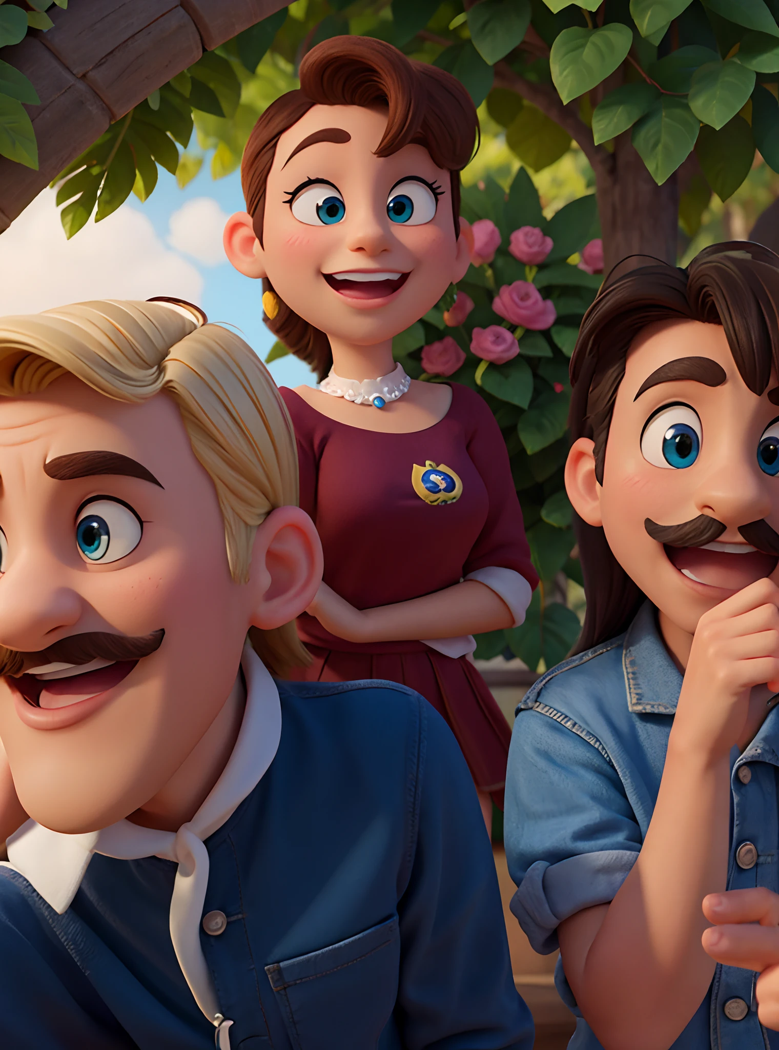 poster estilo disney cartoon amigos em dia de pescaria melhor qualidade alta qualidade