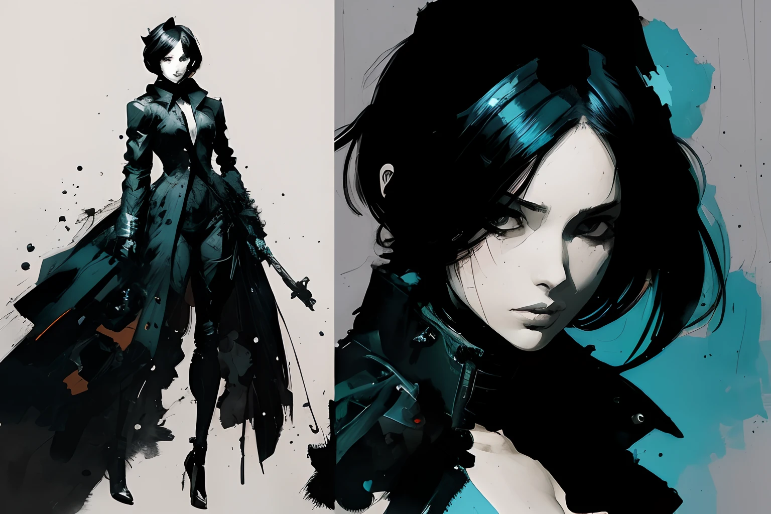 (style of ashley wood), female