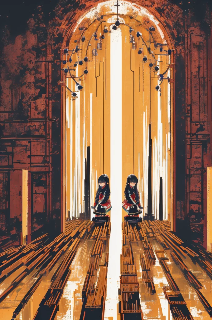 fundo branco, scenecy, tinta, 1girl, Peitos grandes, corpo inteiro, tinta pingada, Circule nas costas, Roupa mecha chinesa ((Collapse Object 1))((4k resolution))