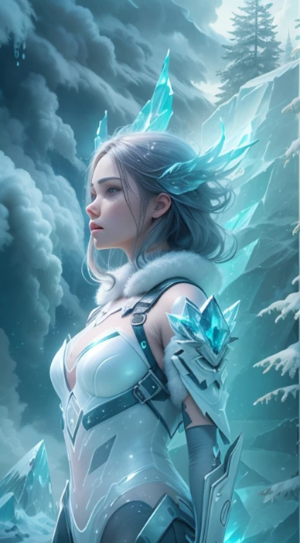 best quality, masterpiece, ultra high res, (photo realistic:1.4), night, in the dark,
1 girl, Cryomancer, ice magic, frost control, cold manipulation, freezing spells, chilling touch, icy demeanor, IceMagicAI, <lora:ElementalMagicAIv2:0.9>