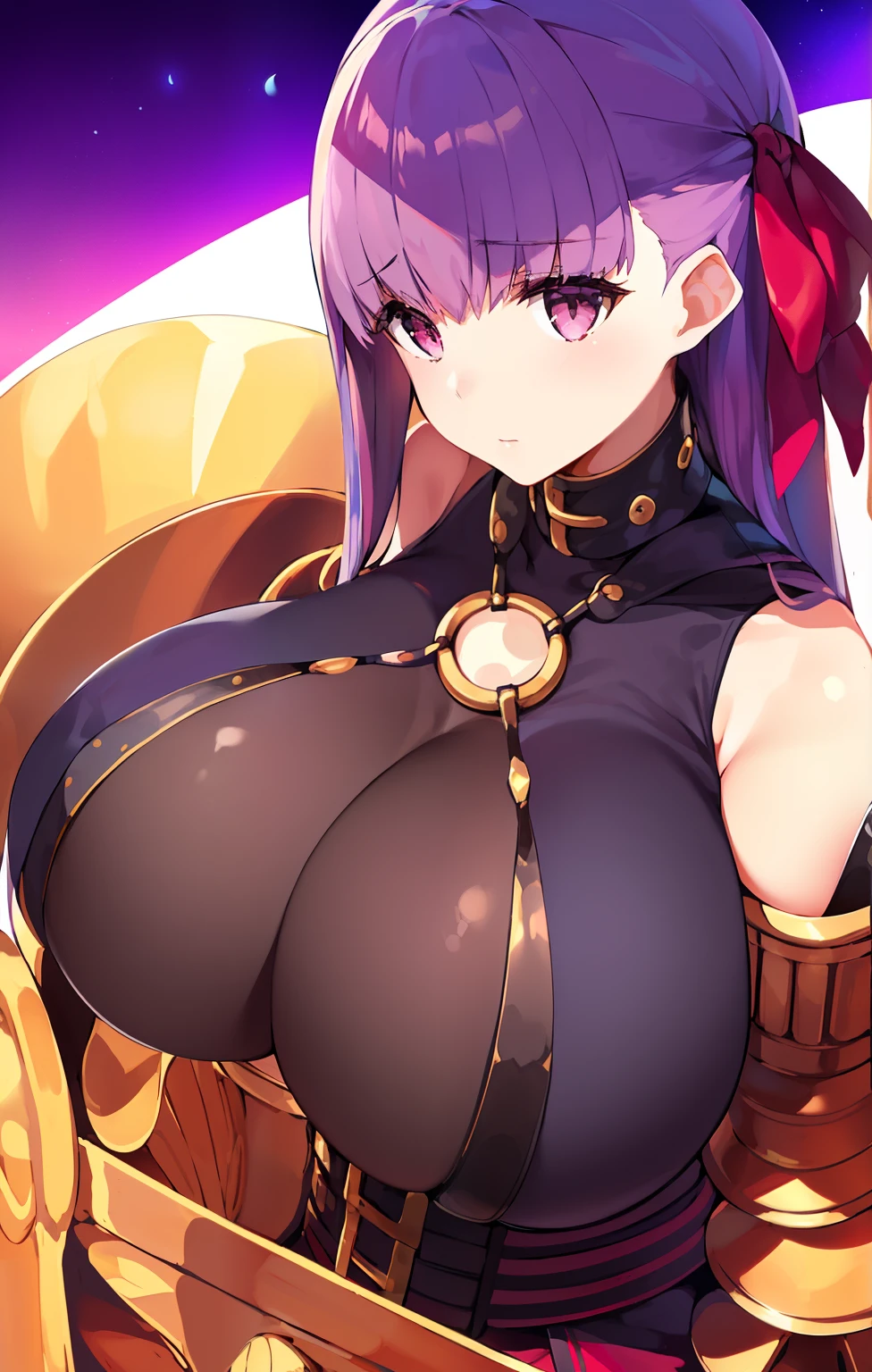 FGO1, 1st Focus, 1girl in, Solo,  gigantic huge tits, ((barechested)), ((The upper part of the body)), Ashamed,