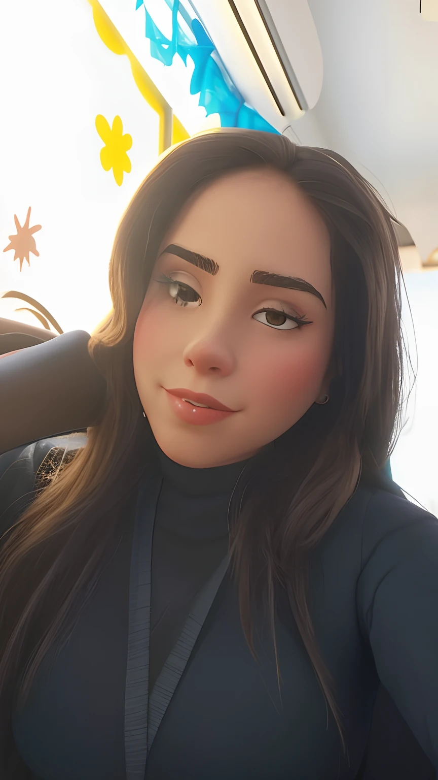 There's a woman who's sitting with her hand behind the back of her neck, Alanis Guillen, Mulher de 30 anos de Cuba, Violeta Myers, imagem de perfil, Lorena Avarez, selfie de uma jovem mulher, Estefania Villegas Burgos, taken in the early 2020s, Mulher mexicana bonita, 19-year-old girl, em estilo disney pixar