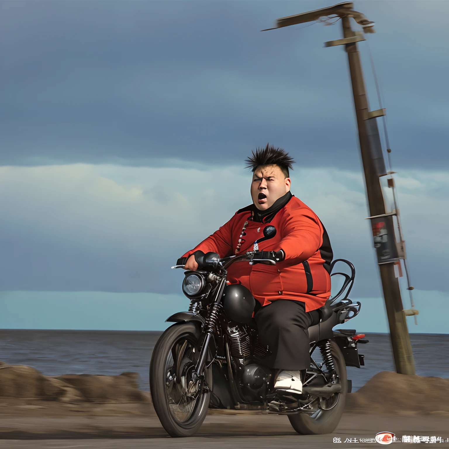 Angry and fat North Wind boy