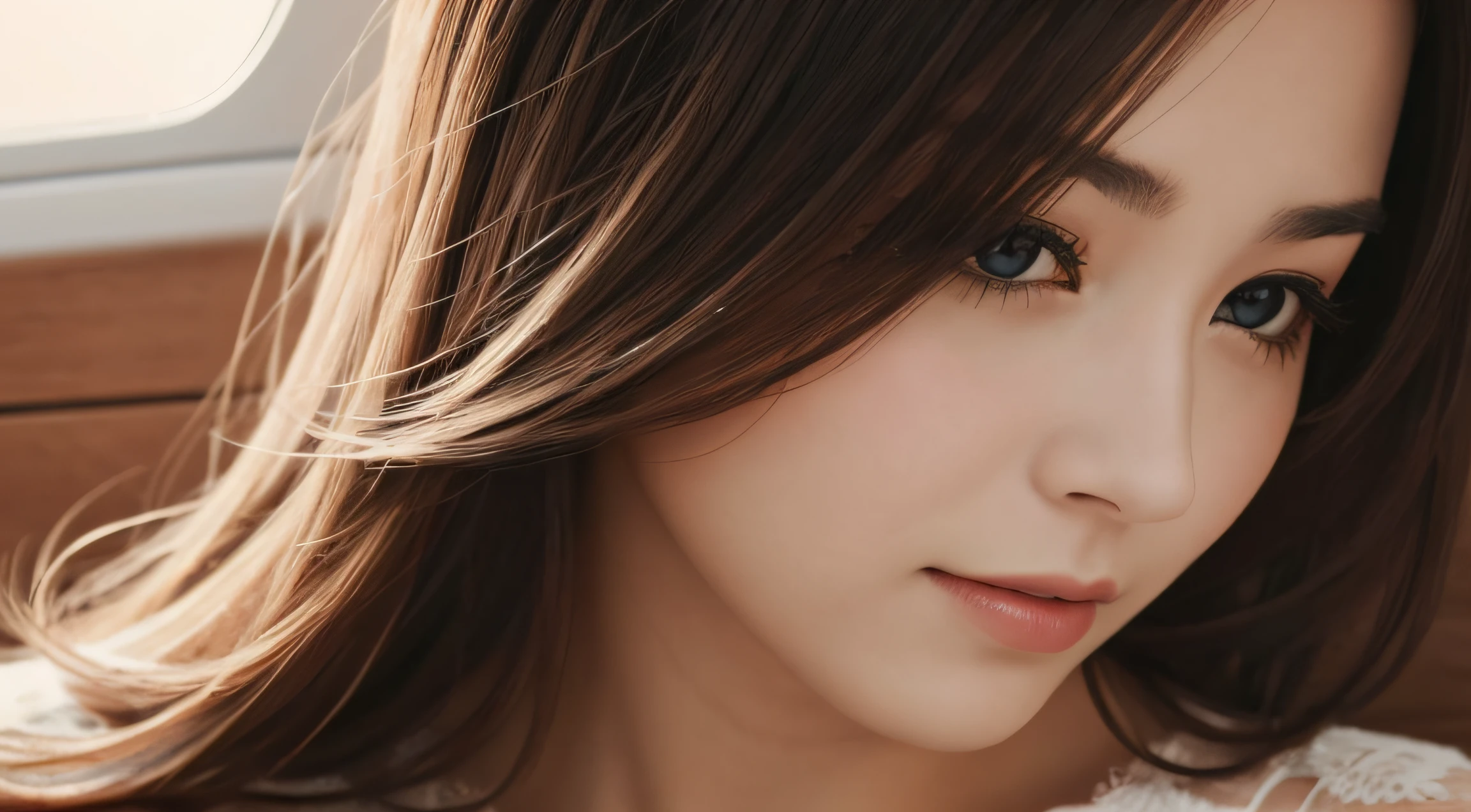 a photography of a beautiful woman,,,,
