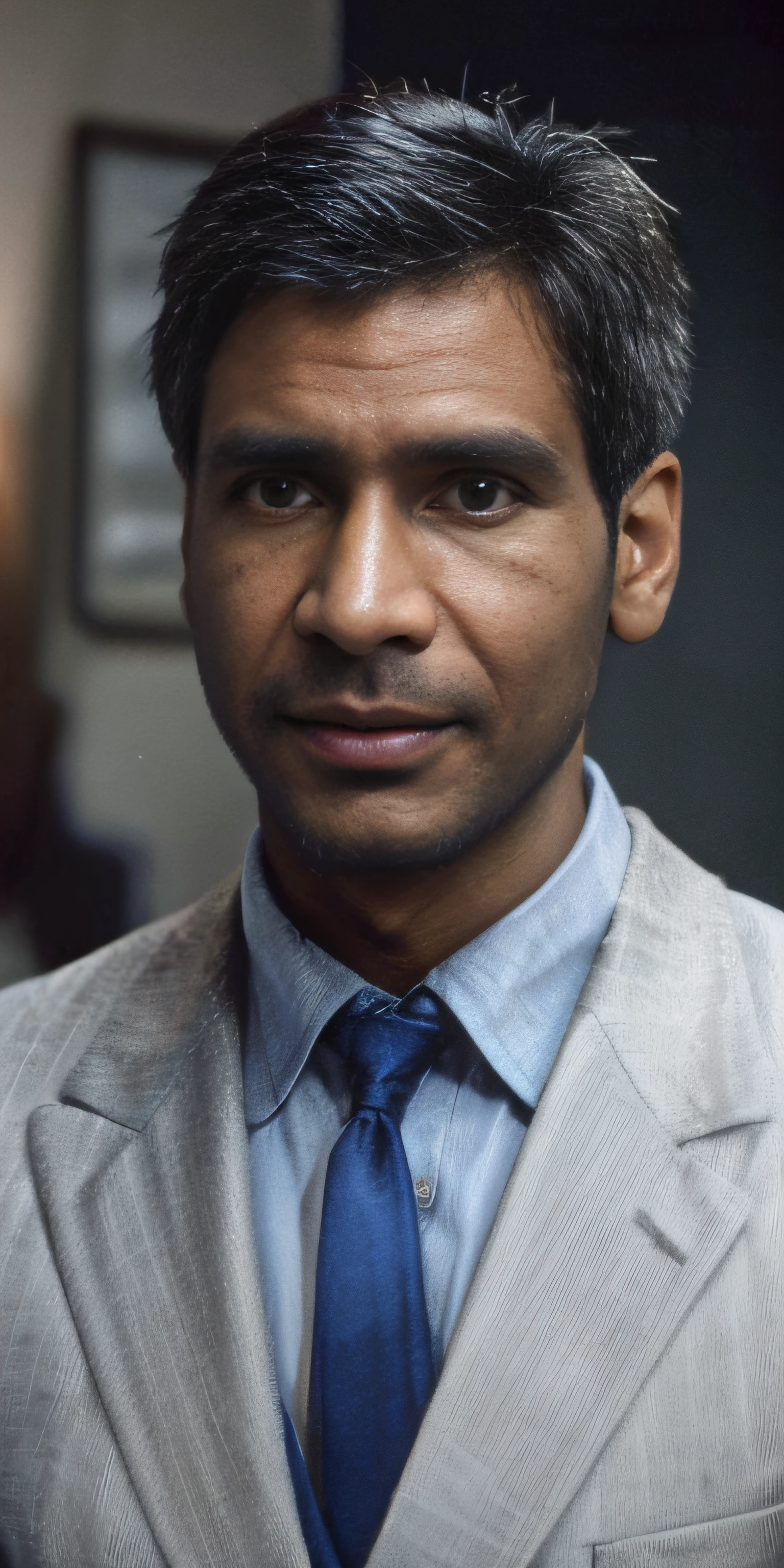 (editorial photograph of two young Indian man), karla ortiz, (highly detailed face:1.4) (smile:0.7) (backround 5 star hotel , moody, private study:1.3) POV, by lee jeffries, nikon d850, film stock photograph ,4 kodak portra 400 ,camera f1.6 lens ,rich colors ,hyper realistic ,lifelike texture, dramatic lighting , cinestill 800, realistic, karla ortiz, posing!!, candid picture, by Max Dauthendey,