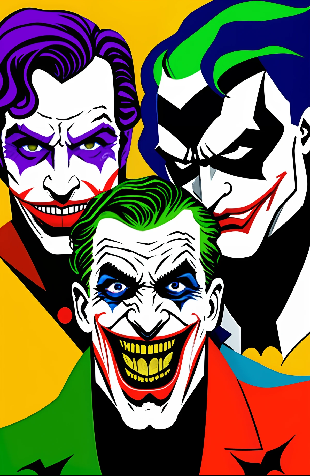 Make batman, spiderman, and the joker all in one