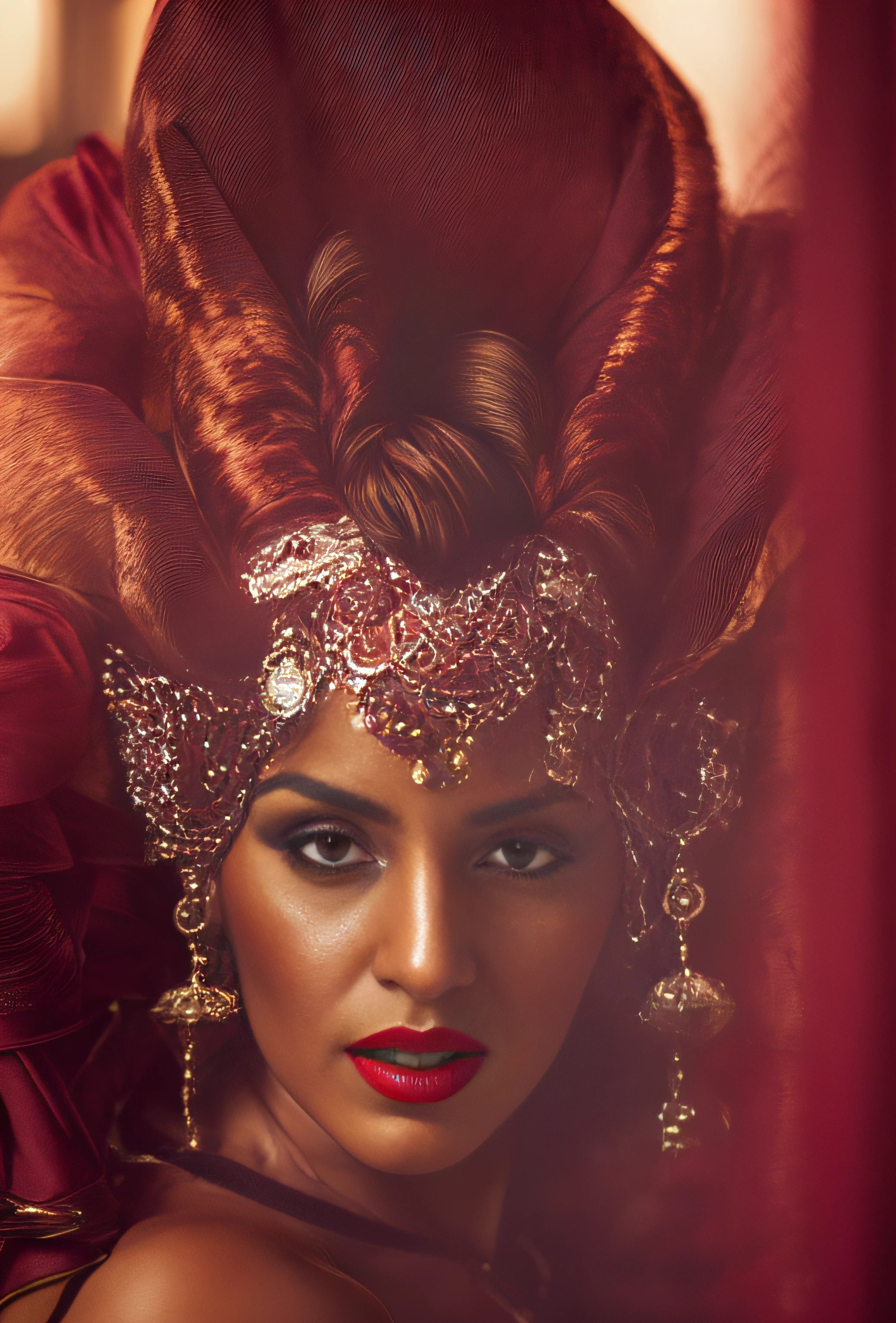 (editorial photograph of two young Indian women in red lips), karla ortiz, (highly detailed face:1.4) (smile:0.7) (backround 5 star hotel , moody, private study:1.3) POV, by lee jeffries, nikon d850, film stock photograph ,4 kodak portra 400 ,camera f1.6 lens ,rich colors ,hyper realistic ,lifelike texture, dramatic lighting , cinestill 800, realistic, nacked big boobs actress, karla ortiz, posing!!, candid picture, by Max Dauthendey,