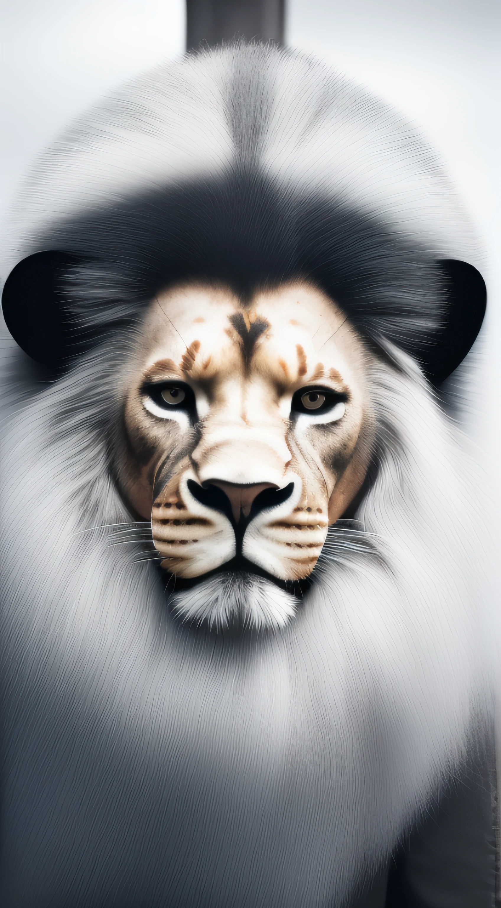 Half body Lion roaring and  wearing king crowns and king dress customs, in very angry mood, kingdom background, brighter background. candid picture, by Max Dauthendey, ((( small crown on head)))
