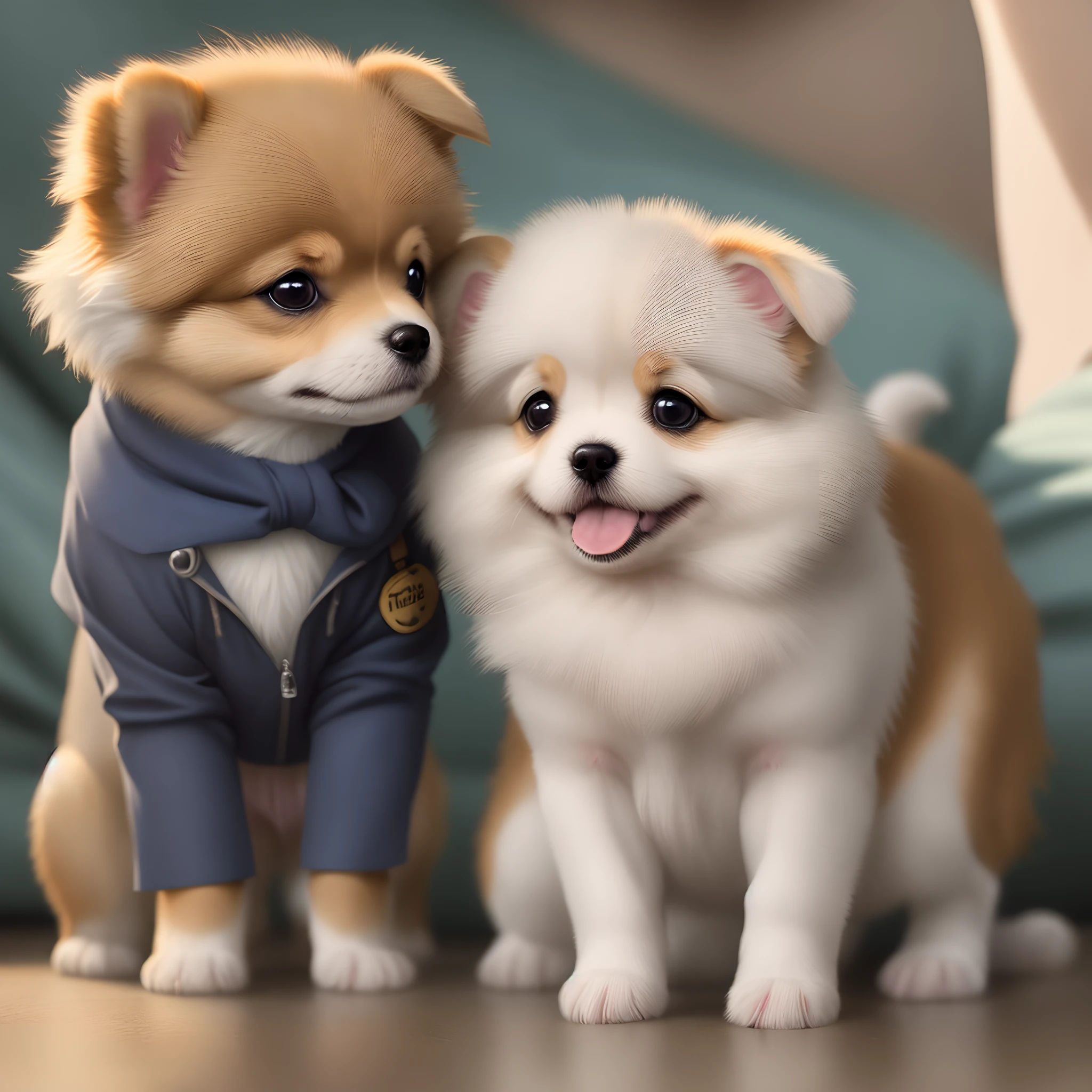 Pomeranian White Disney Puppy