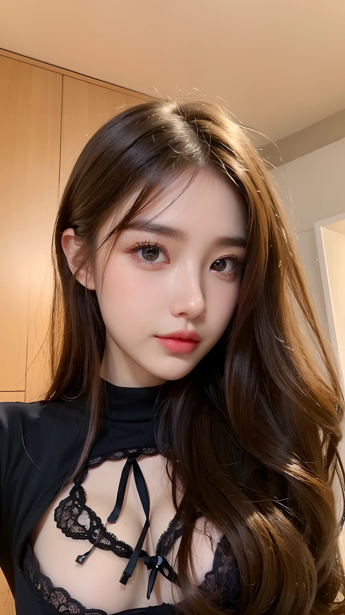 ((Best quality, 8k, Masterpiece :1.3)), Sharp focus :1.2, A pretty girl 22 years old with perfect figure :1.4, Slender abs :1.3, Raw photography、超A high resolution, full body, fair white skin、shiny white skin、(wavy blonde hair)、dark brown hair、super fine eyes, super fine hands, super fine fingers、Beautiful eyes with random colors、very thin lips, finely detail、elongated eyes、pale pink blush、long eyeslashes、Beautiful double eyelid、Lighting that emphasizes beautiful skin、Lustrous skin 2, ((Layered long hair, Big breasts :1.2)), show , (detailed pantyhose ), (detailed bikini transparent),  ((detailed breats)), ((detailed face )), ((detailed face)), beach: 1.3, Hawaii, Highly detailed face and skin texture, Detailed eyes, Double eyelid, make full body, long legs,