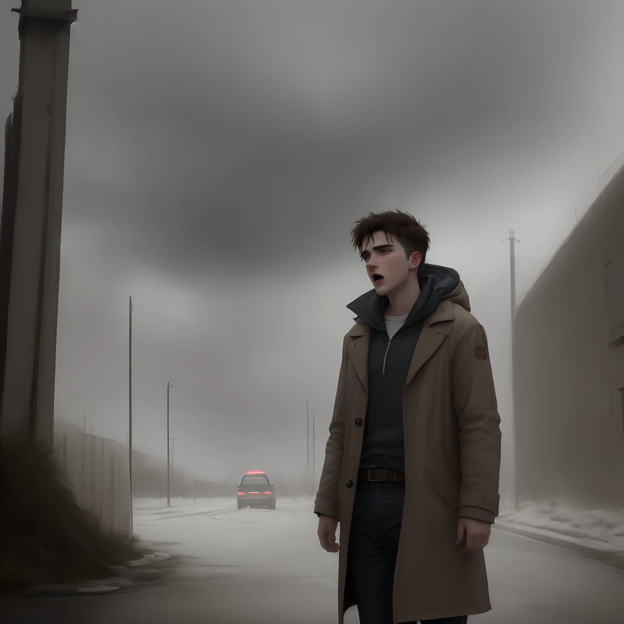 i told a guy he should quick that sketchy scene in a gloomy and sad appearance