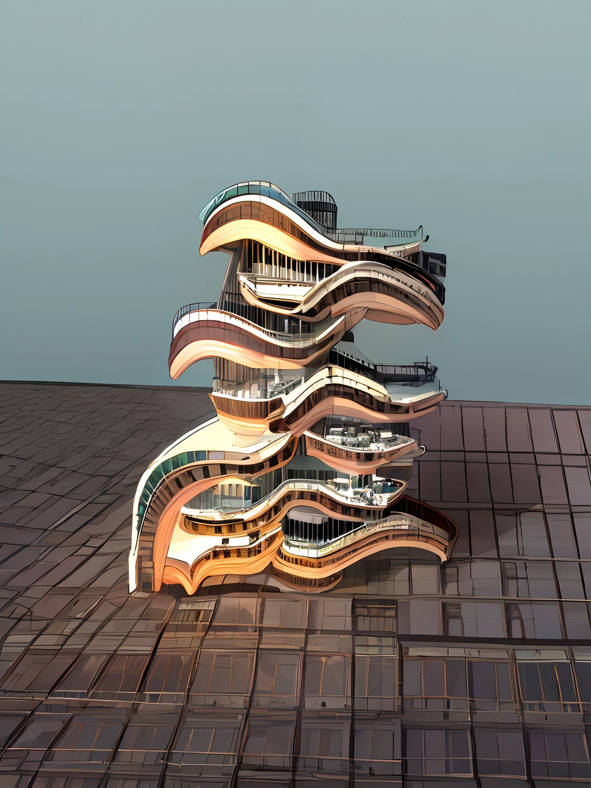 buliding,Schematic diagram of the building,Building section,Beautiful bone structure,