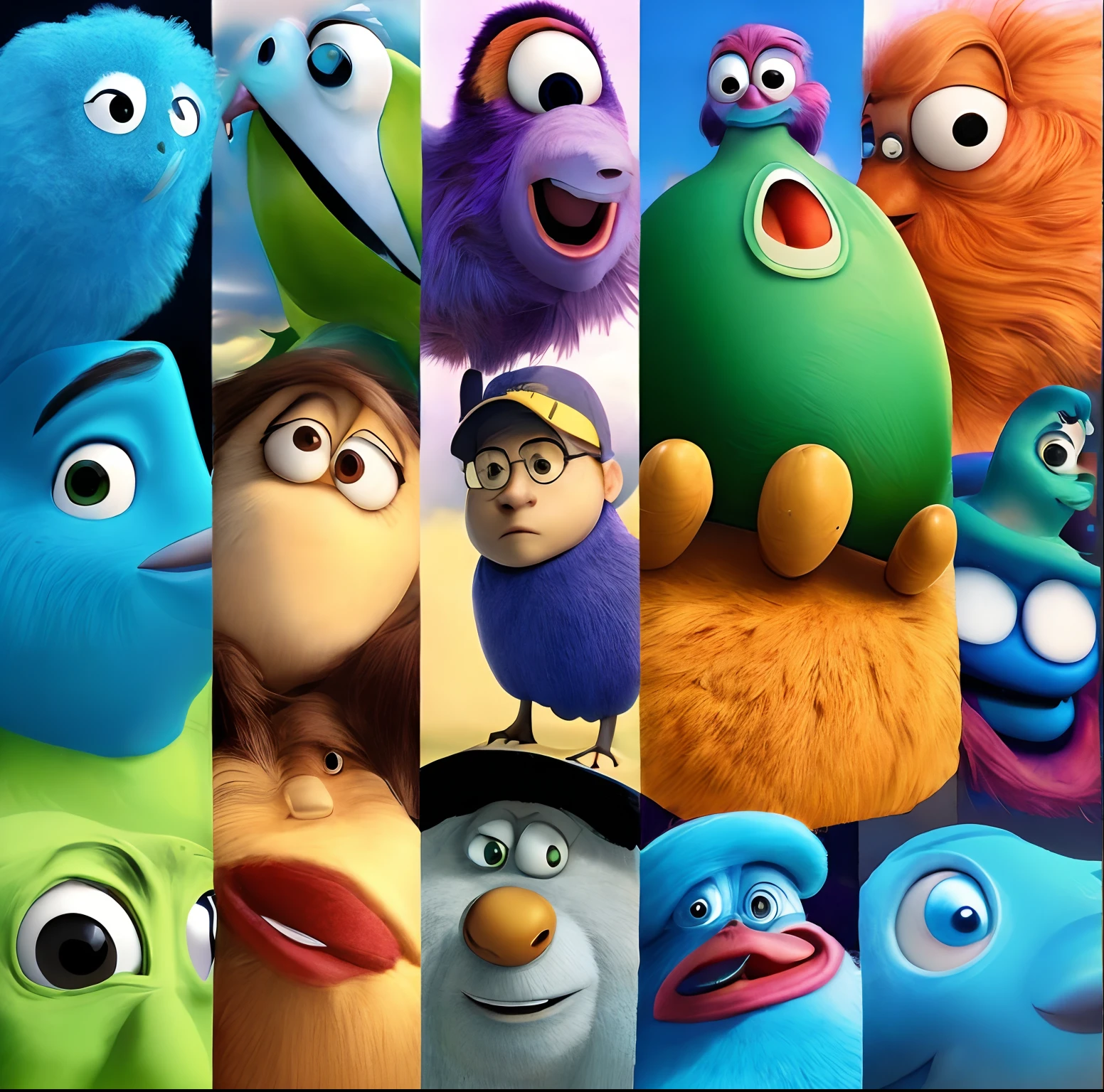 Imagem estilo pixar