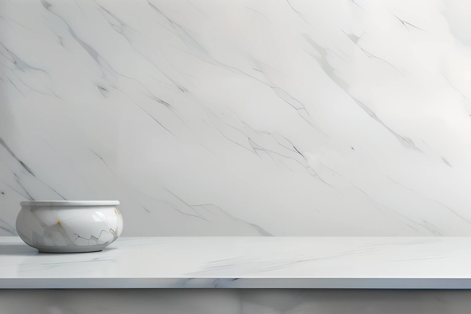 There is a marble table,A white vase is placed on top, smooth marble surfaces, Made of marble, made of carrara marble, marble material, all marble, on a large marble wall, marble table, White marble, polished white marble, marbled, on a marble pedestal, white marble walls, exquisite marble details, white marble interior photograph, Carrara marble