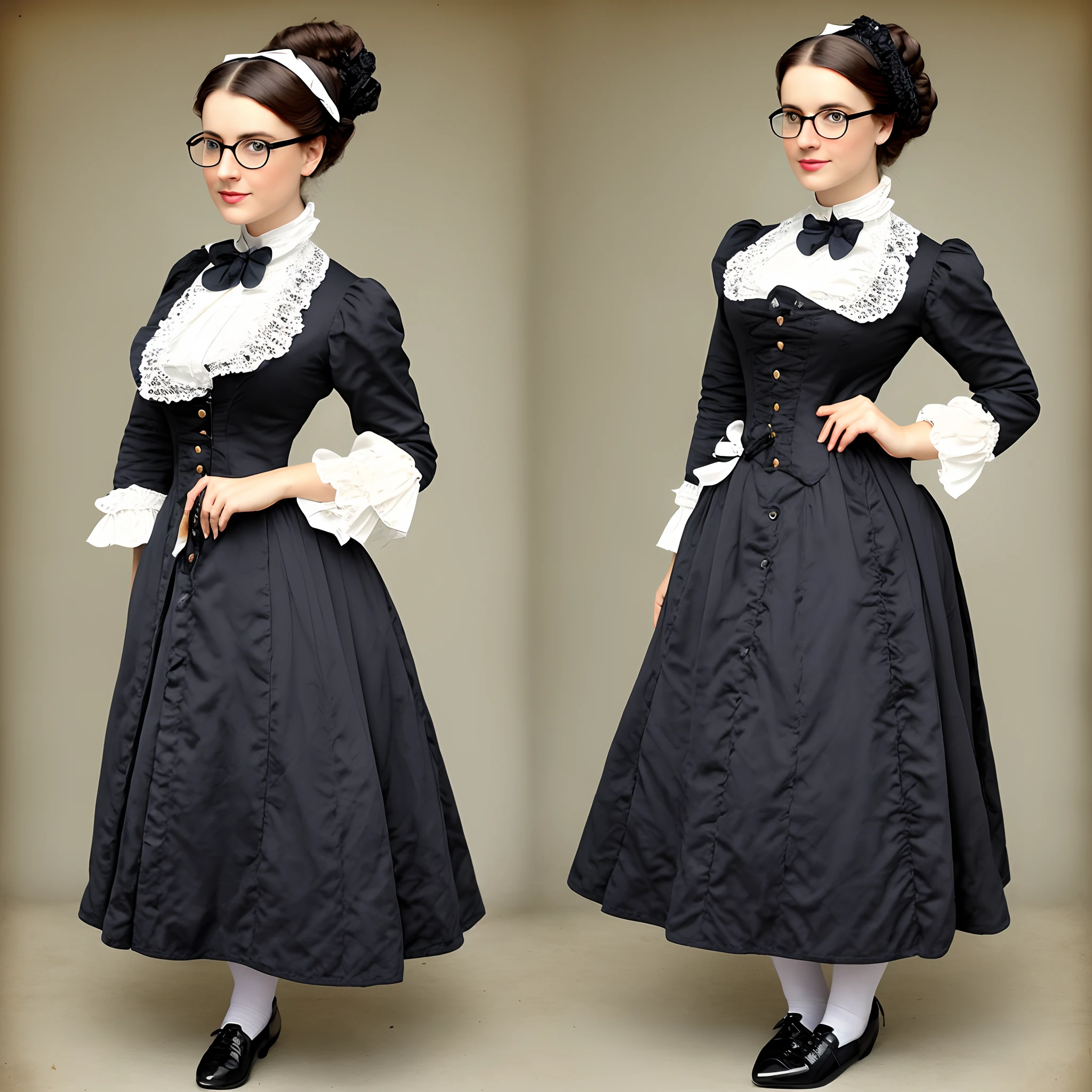 Nerdy woman victorian