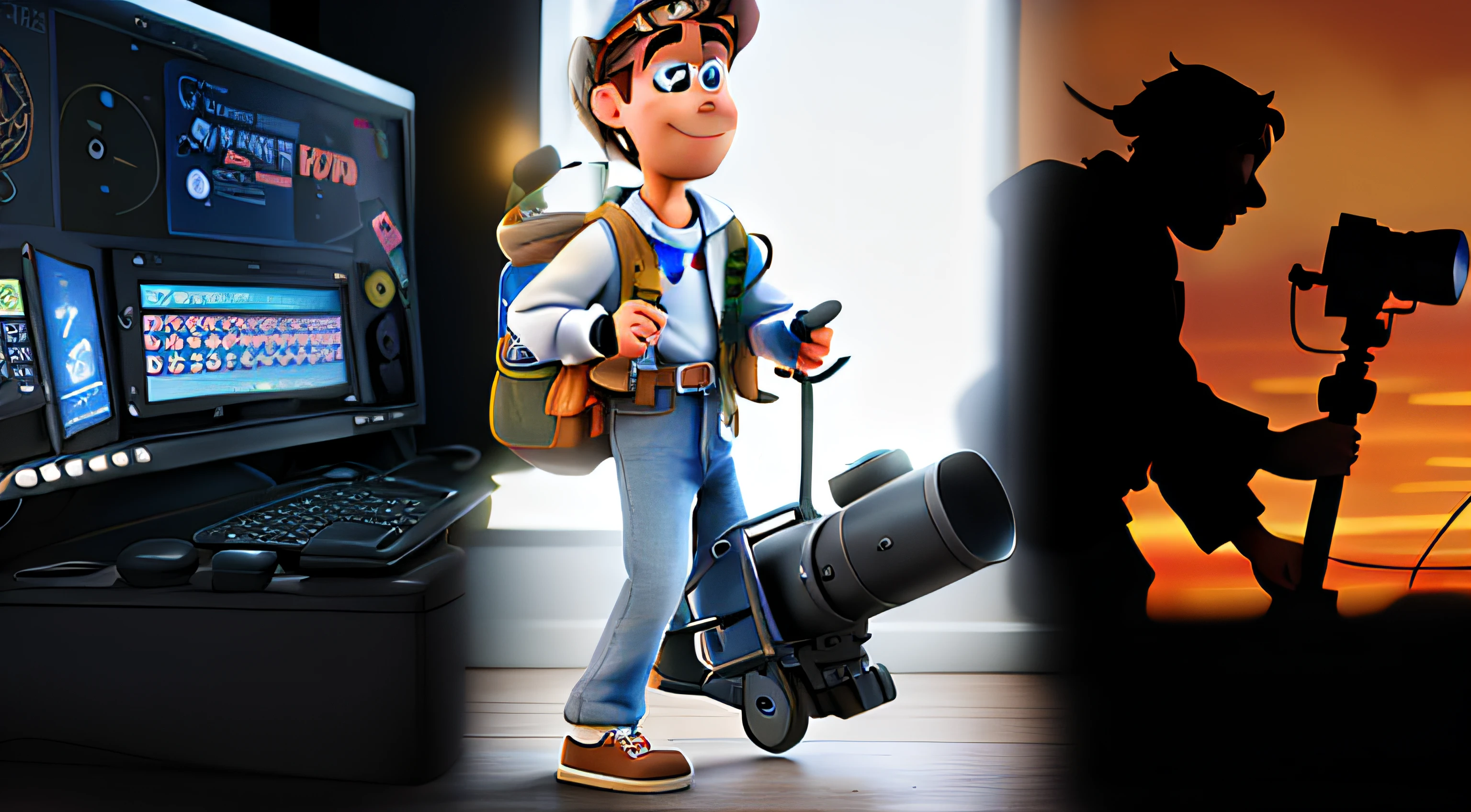 disney pixar style