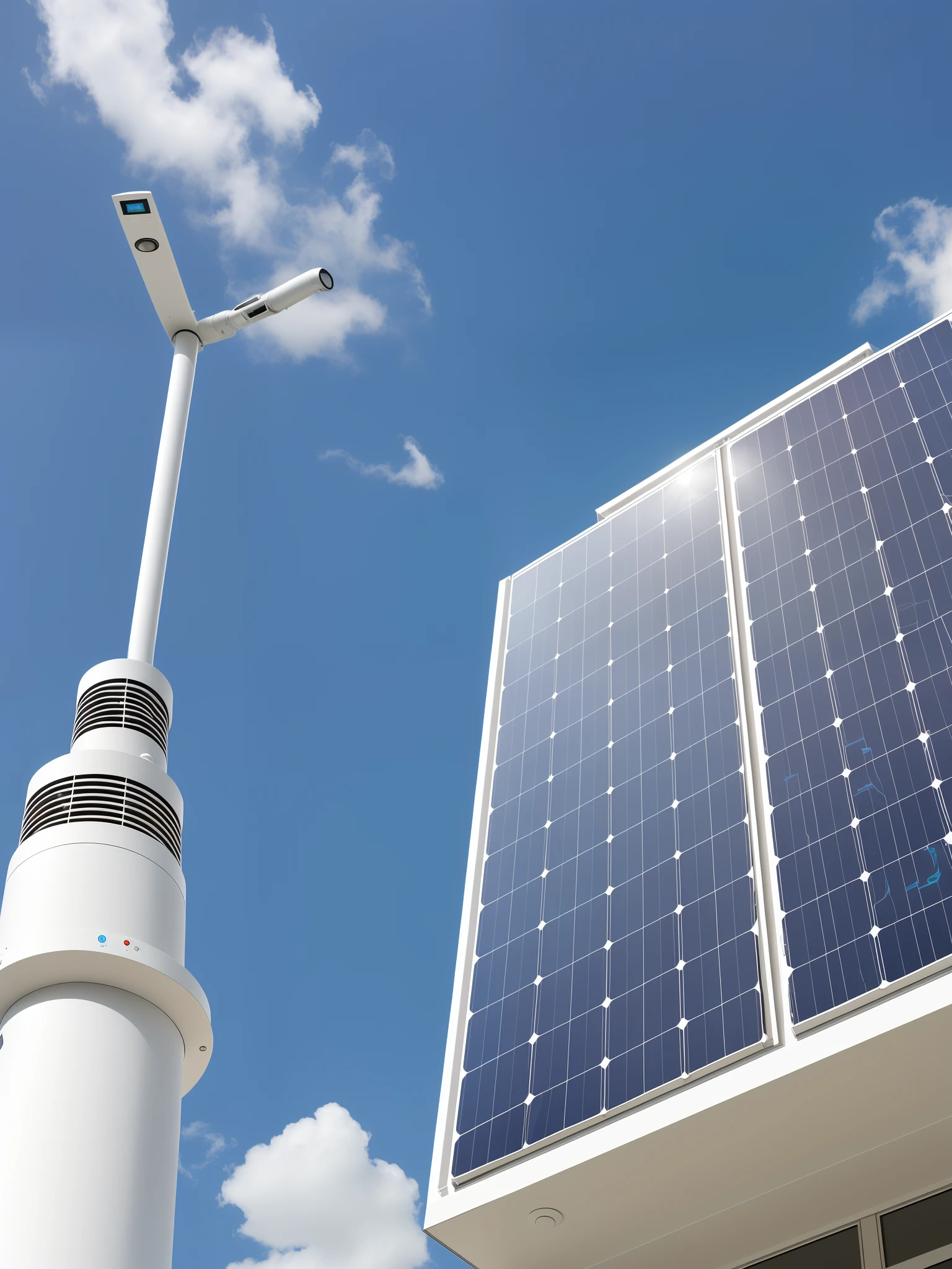 The CleanAir Chiang Mai Device is installed on the roof of the building and has a modern look that does not pollute. The system is powered by solar cells. 
It has sensors that automatically monitor air quality and transmit data through mobile applications to communicate information to the public.. --auto --s2