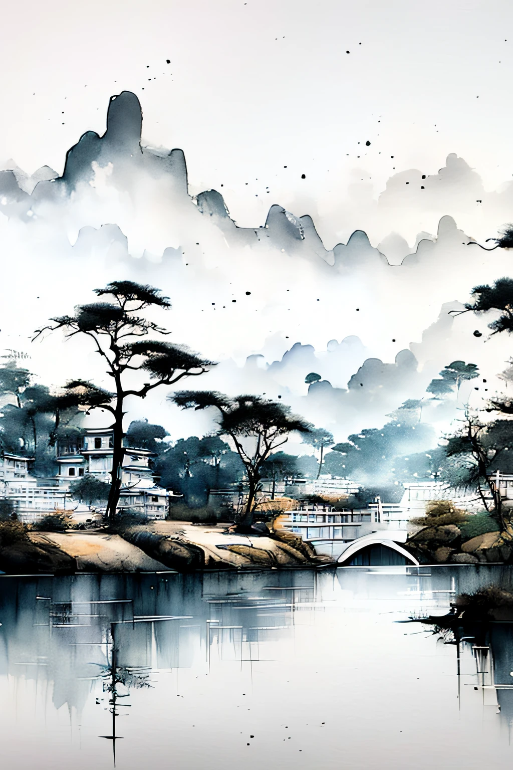 yuki,Rime,China ink painting