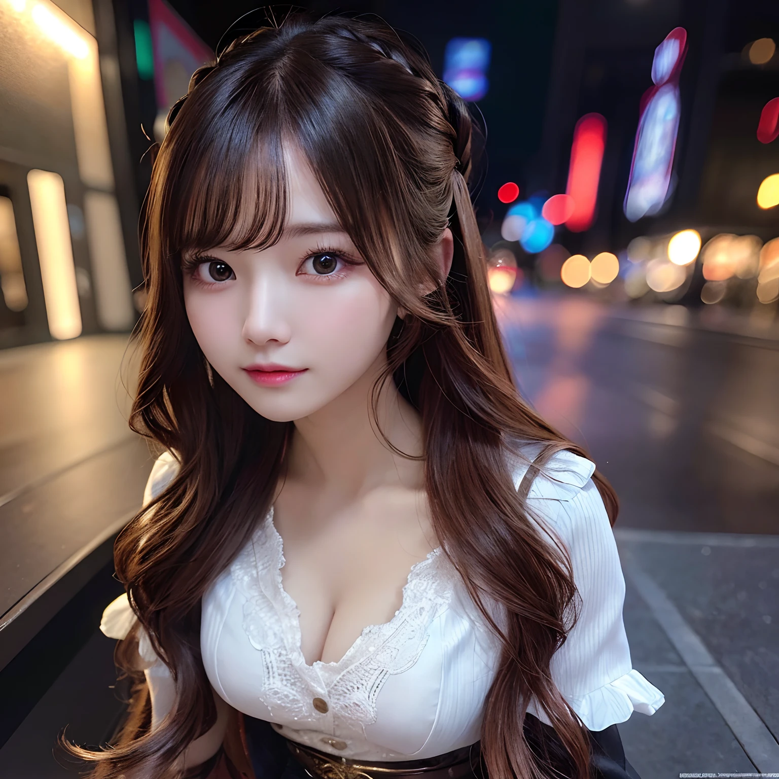 High resolution, Best Quality,very high image quality, Ultra-detailed, hyper realisitic, Fantasy, Very beautiful cute, hair wavy, Miniskirt, 8K wallpaper, fine detail, highly detailed 8k wallpaper, movie lighting, sexy pose, (Photorealism: 1.4), super detail, masterpiece