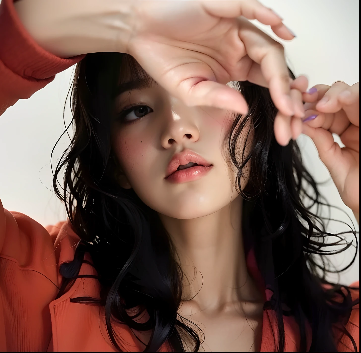 um close up de uma mulher com cabelos longos usando um colar, jennie blackpink, jossi do blackpink, Retrato de Jossi de Blackpink, Parque Roseanne do Blackpink, tzuyu de duas vezes, Parque Ji-min, Lalisa Manobal, jisoo do blackpink, Heonhwa Choe, 韓国アイドル, maquiagem sul-coreana popular, Lalisa Manoban do Blackpink