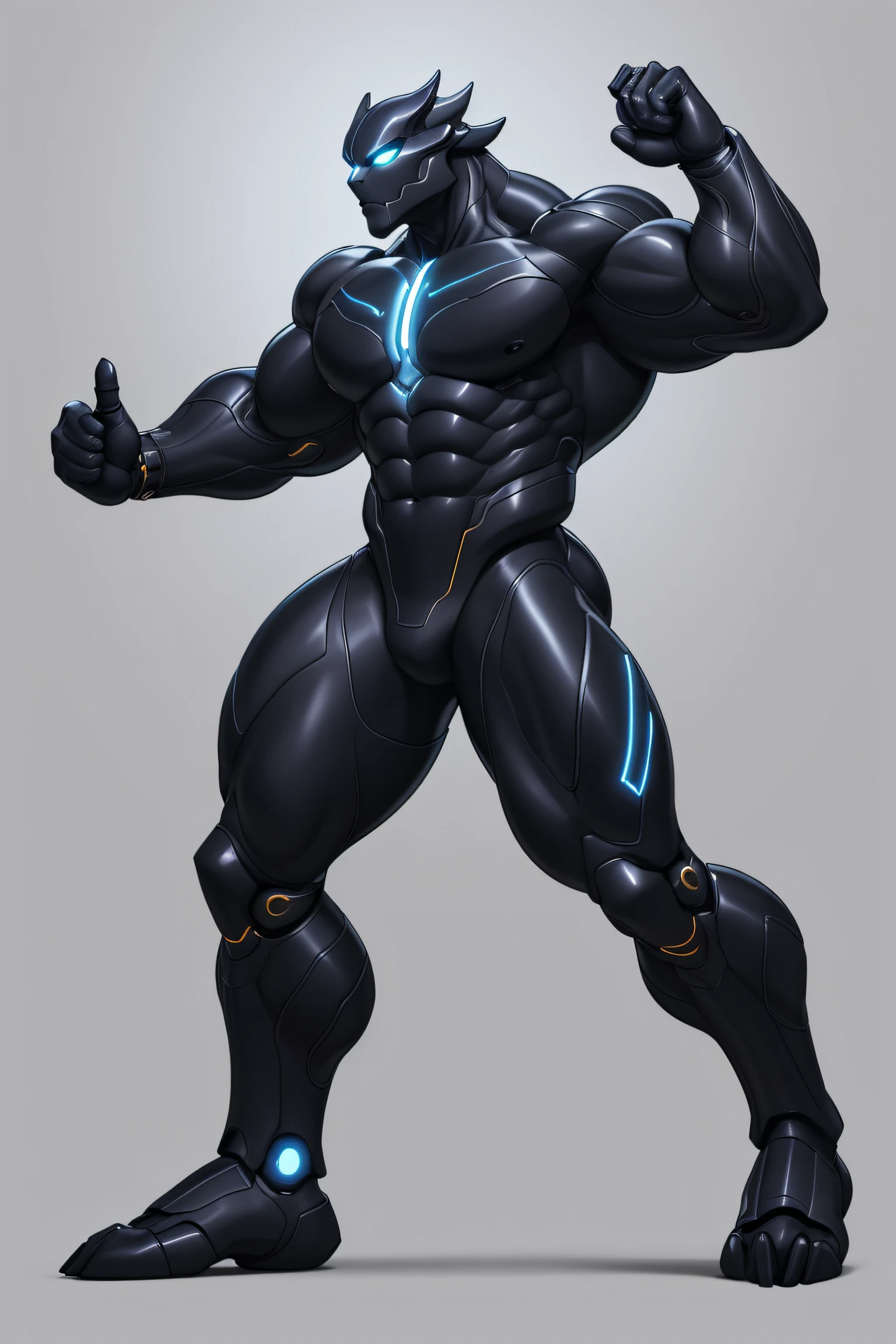 Close-up of a character, ((Character concept art)), ((character design sheet, Same character, front, from the side, Back)) Character image, Video game character design, Video game character design , ((Masterpiece)), (((Best quality))), illustration, environment Scene change, Pose too, (Single background, white background: 1.3) lap, multiple_Views, Concept art, chop, Multiple views, ( Multiple views of the same character in the same outfit: 1.3.) Biomechanical creature in humanoid form, with opalescent skin and scales, Masterpiece, absolutely perfect, Stunning image, visually rich, Intrinsically detailed, Concept art, by MSchiffer, shiny holographic, cinematic , UHD Wallpaper, 3D, Octane Rendering, Volumetric Lights. Huge muscles, Muscular body, Bodysuit, Bodybuilder Body, Strong Abs, Full Body Create an image of a black warrior after an apocalypse in the future, huge muscles, huge pecs, chiseled abs, huge pecs, exaggeratedly large muscles. Full body photo, cyborg suit, muscular body, gigachad, staring eyes, Waiting, Arms outstretched, Waiting, Standing Art neon light, in the dark of the night, Colored, Detailed, 4k