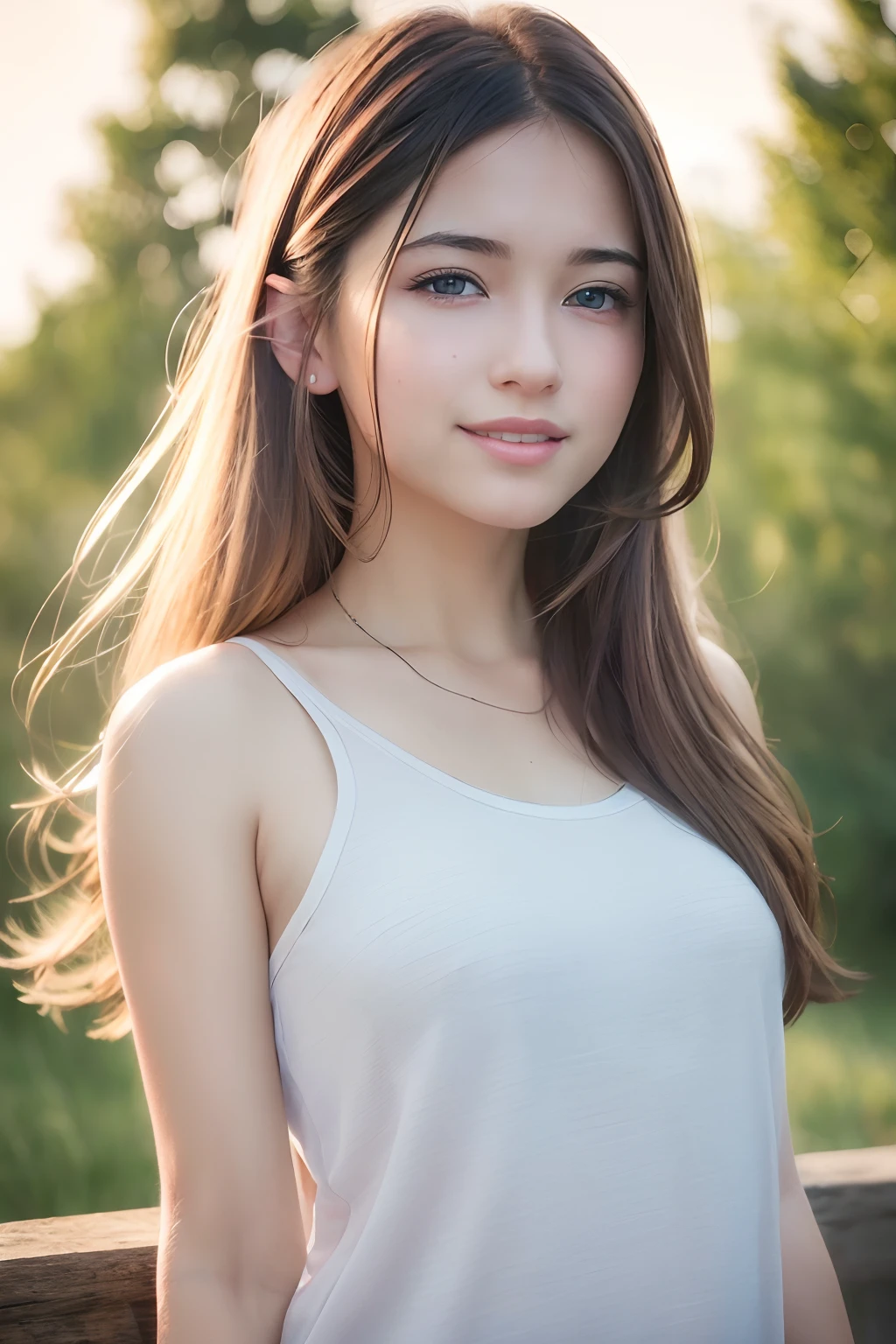 (realistic, photo-realistic:1.37),(8k, RAW photo, best quality, masterpiece:1.2), cute, ultra-detailed,heart-shaped pupils,physically-based rendering, ultra high res, kodakvision color, shot on Arricam LT Camera, bokeh, sharp focus,
looking at viewer,photorealistic,realistic, solo, photorealistic, best quality,extremely detailed face,extremely detailed eyes and face, beautiful detailed eyes,absurdres, incredibly absurdres,haunting smile,Messy hair, floating hair, ,