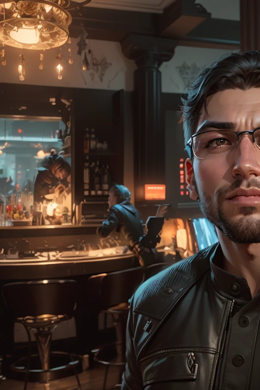 Change background cyberpunk handsome boy, realistic face. 8k, ultra  high quality realistic,