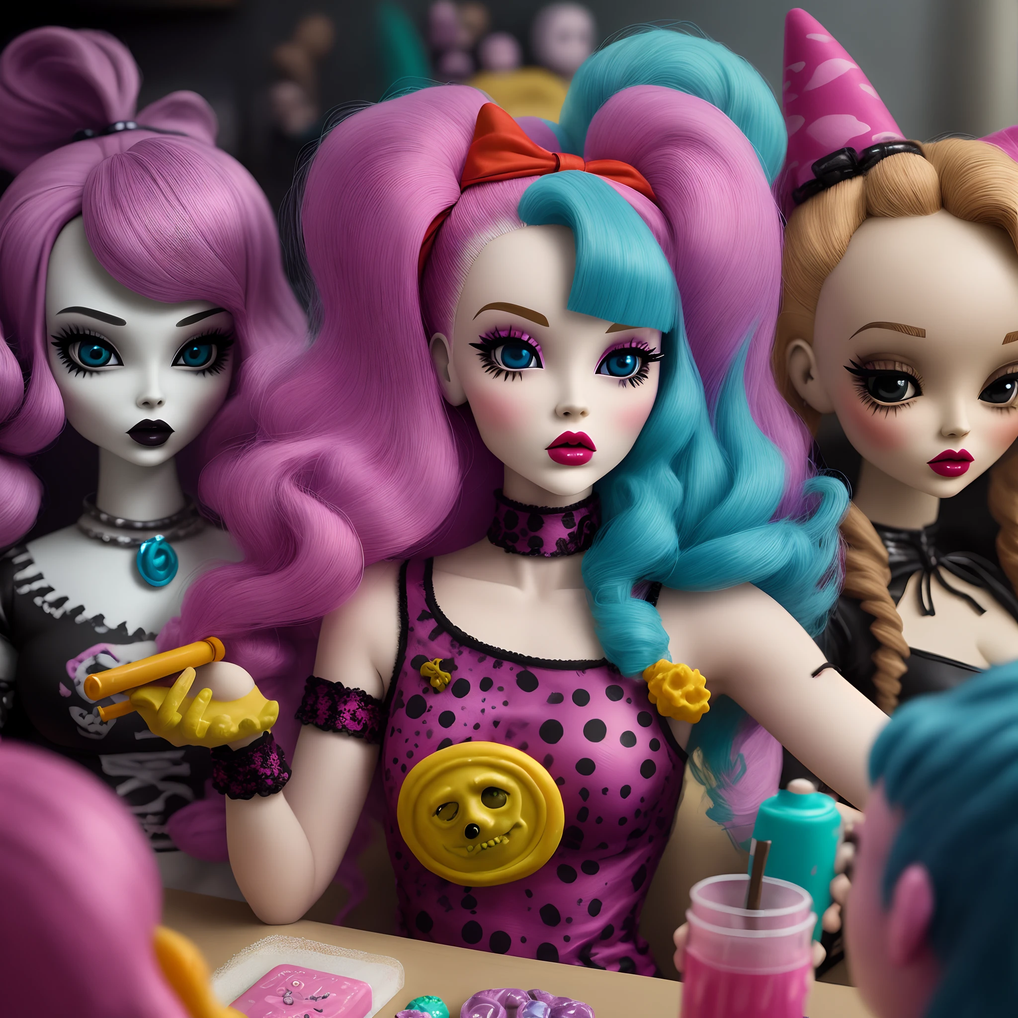 monster high dolls doing drugs