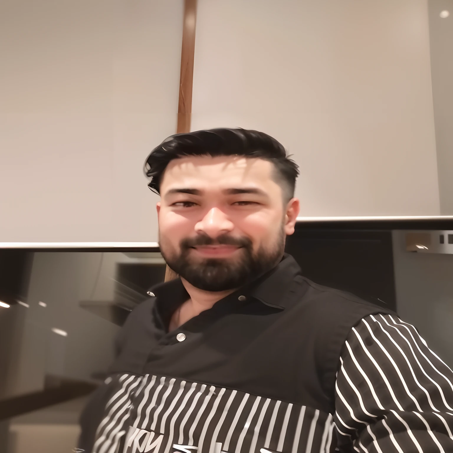 there is a man standing in a kitchen with a glass of wine, khyzyl saleem, kyza saleem, about 3 5 years old, ash thorp khyzyl saleem, very very low quality picture, reddit post, 8k selfie photograph, 3 2 years old, uploaded, 3 6 years old, 4 0 years old man