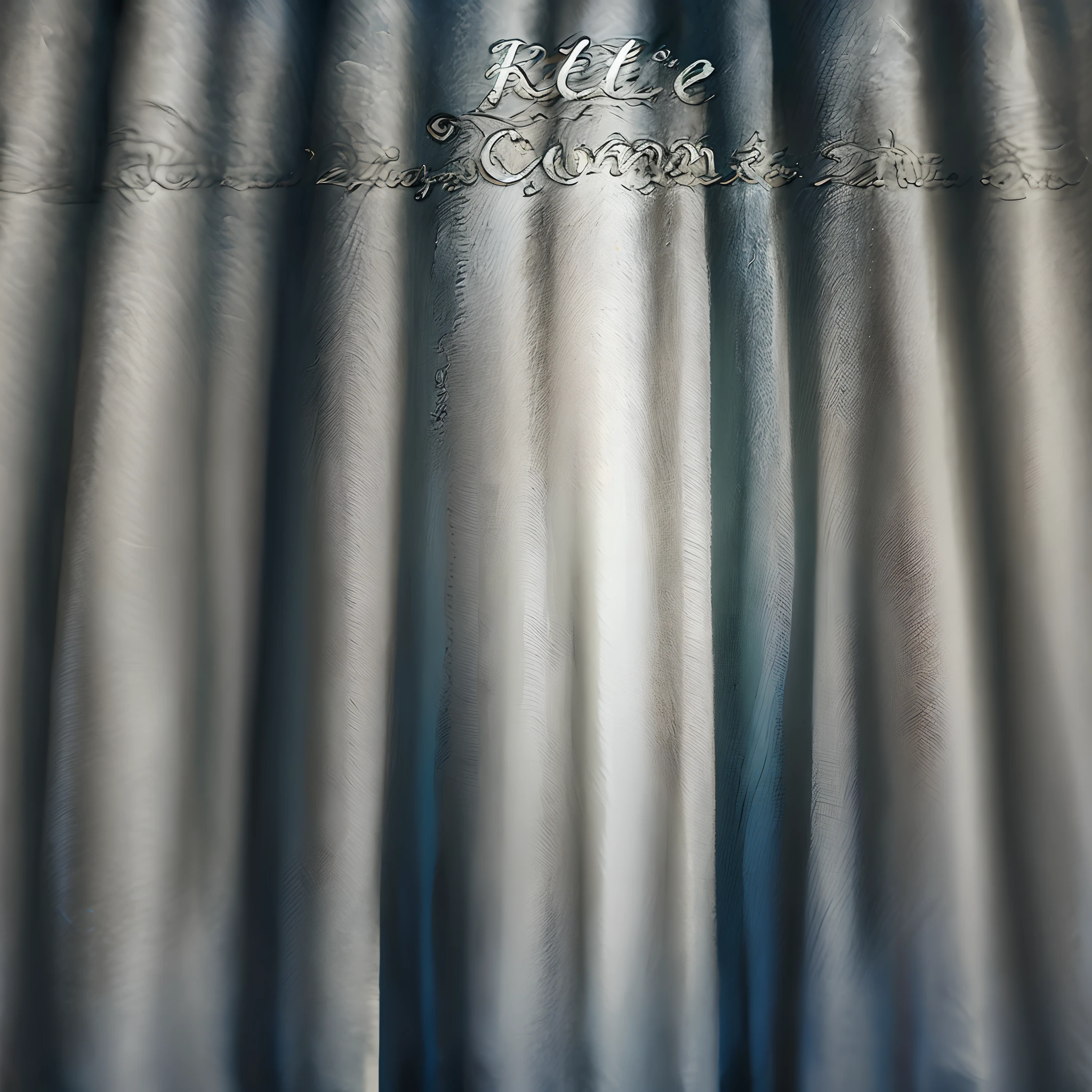 A memoir book cover with the title of Behind the curtain. A stage curtain to be exact