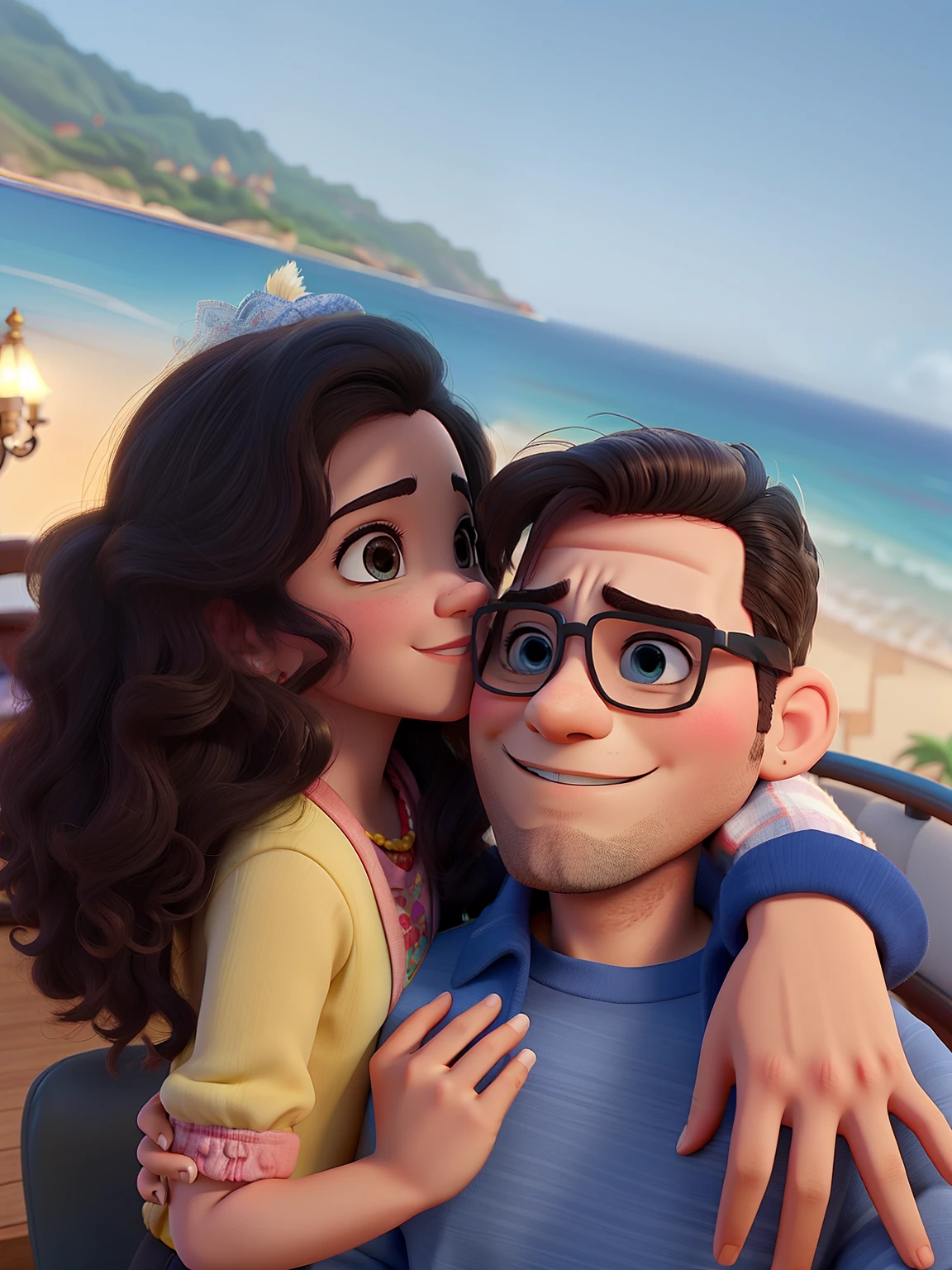 Casal feliz igual filme da Disney amor