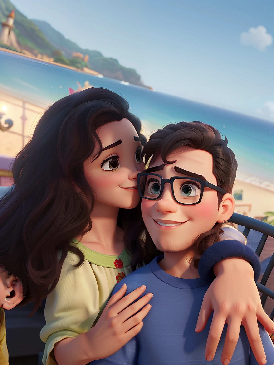 Casal feliz igual filme da Disney amor