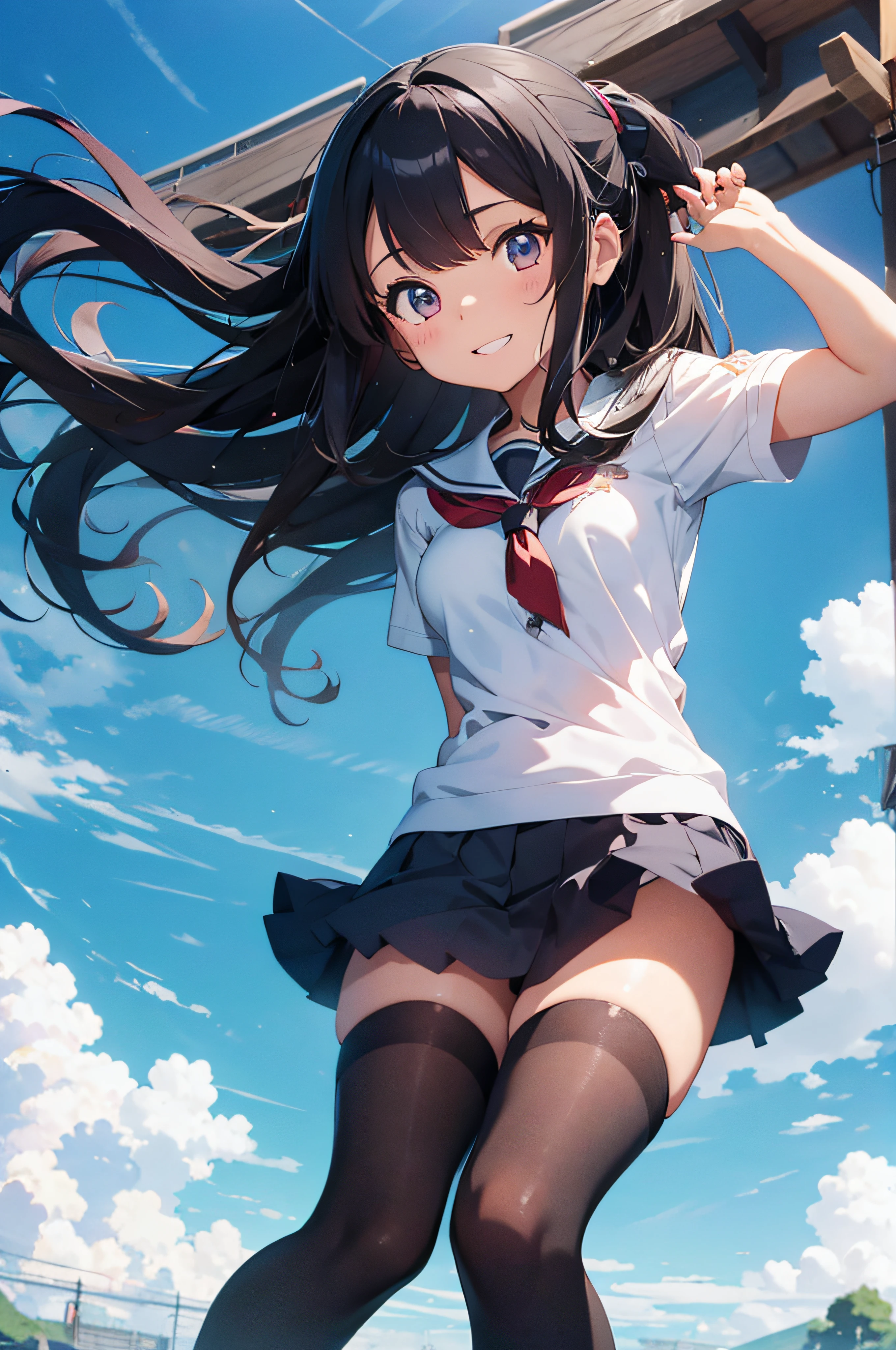 15 anos , super bonita , colegial , anime illustration